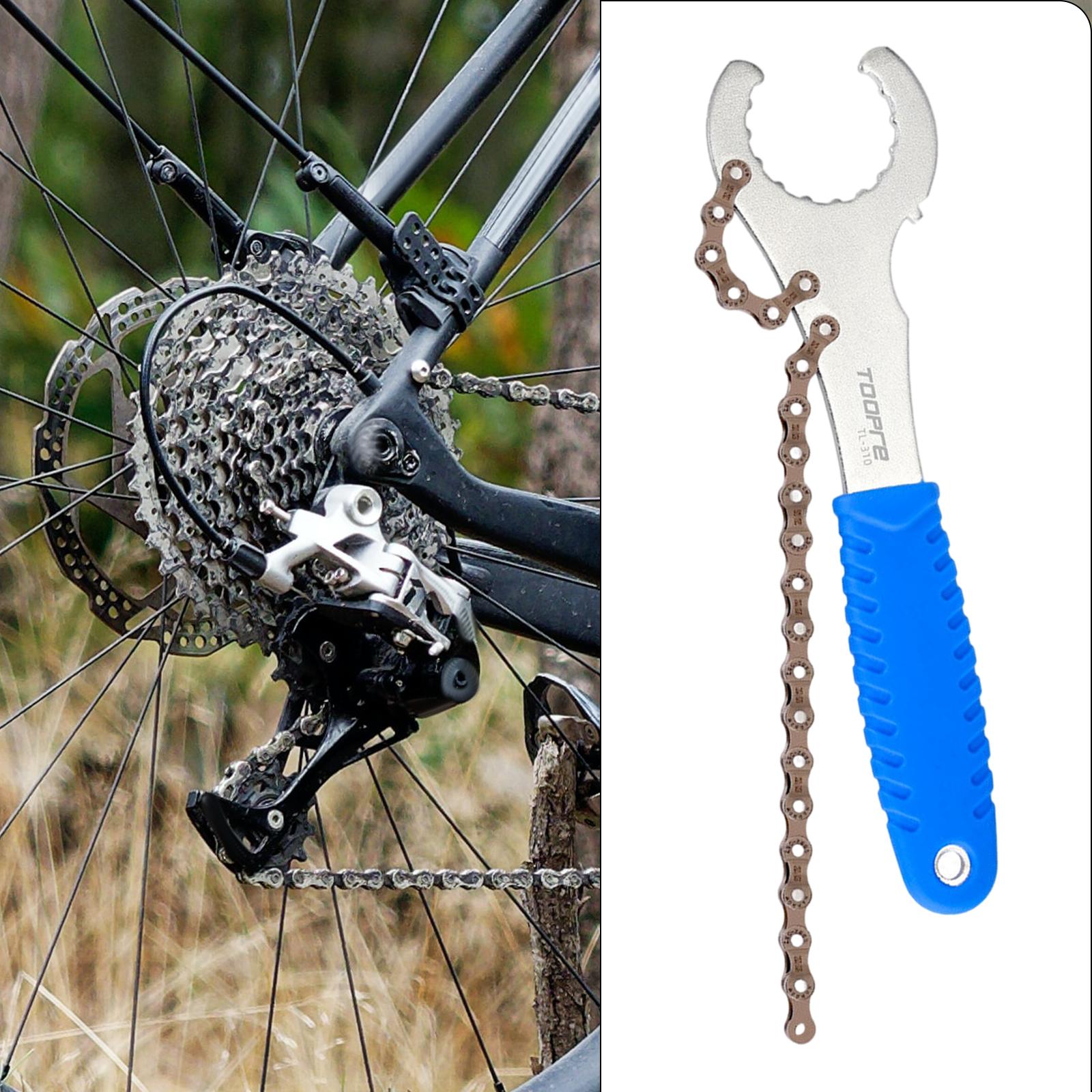 Bike Freewheel Chain Whip Sprocket Lockring Remover Tool Cassette Cycle Bike