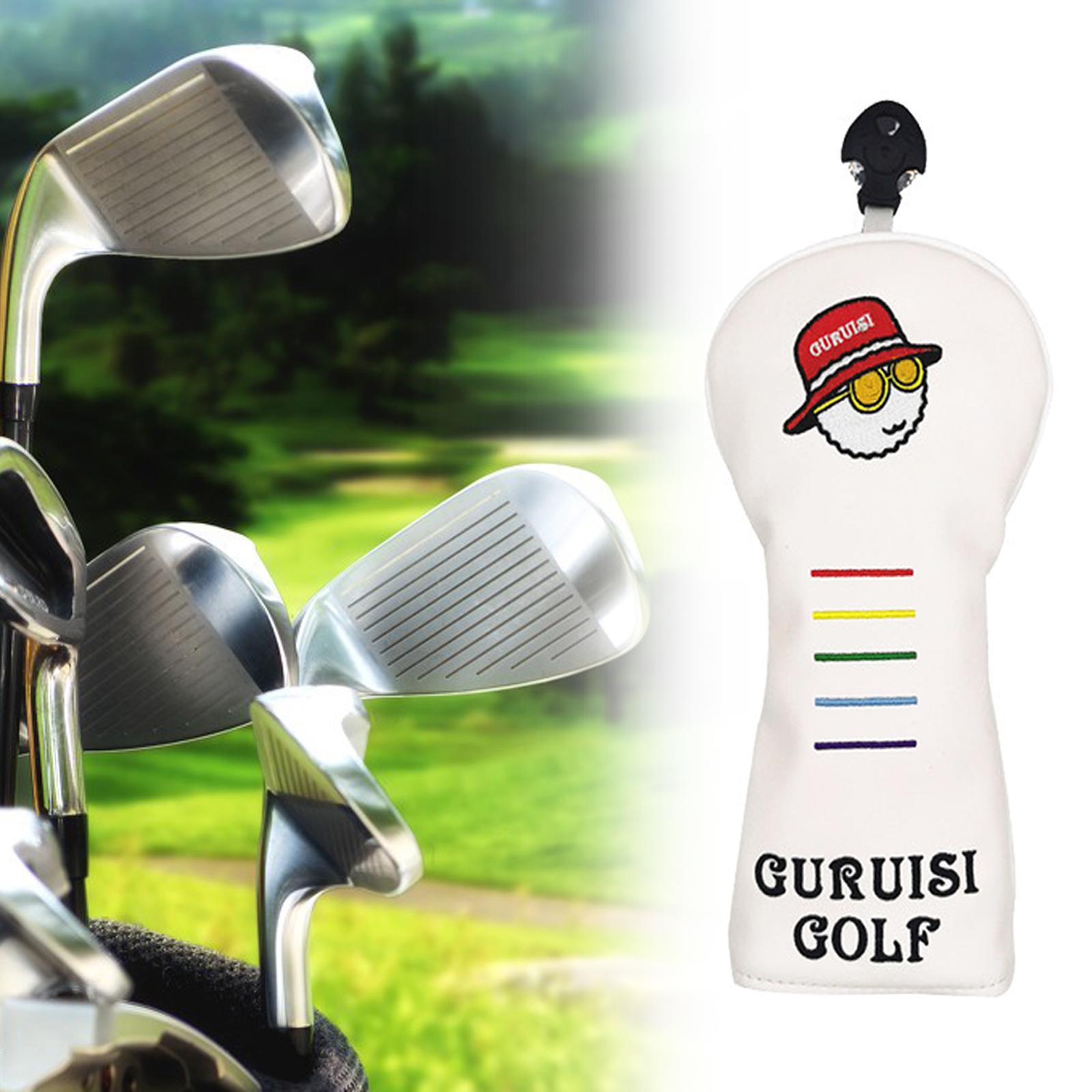 Golf Head Cover Scratch Proof Protective Club Headcover Golfer Gift UT White 