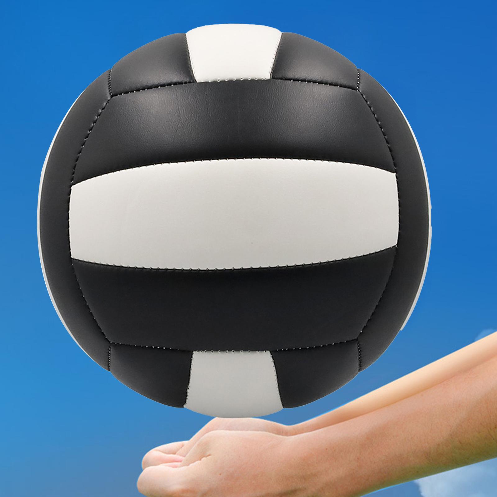 Indoor Outdoor Training Beach Game Children Toys Competition Volleyball Ball Black White