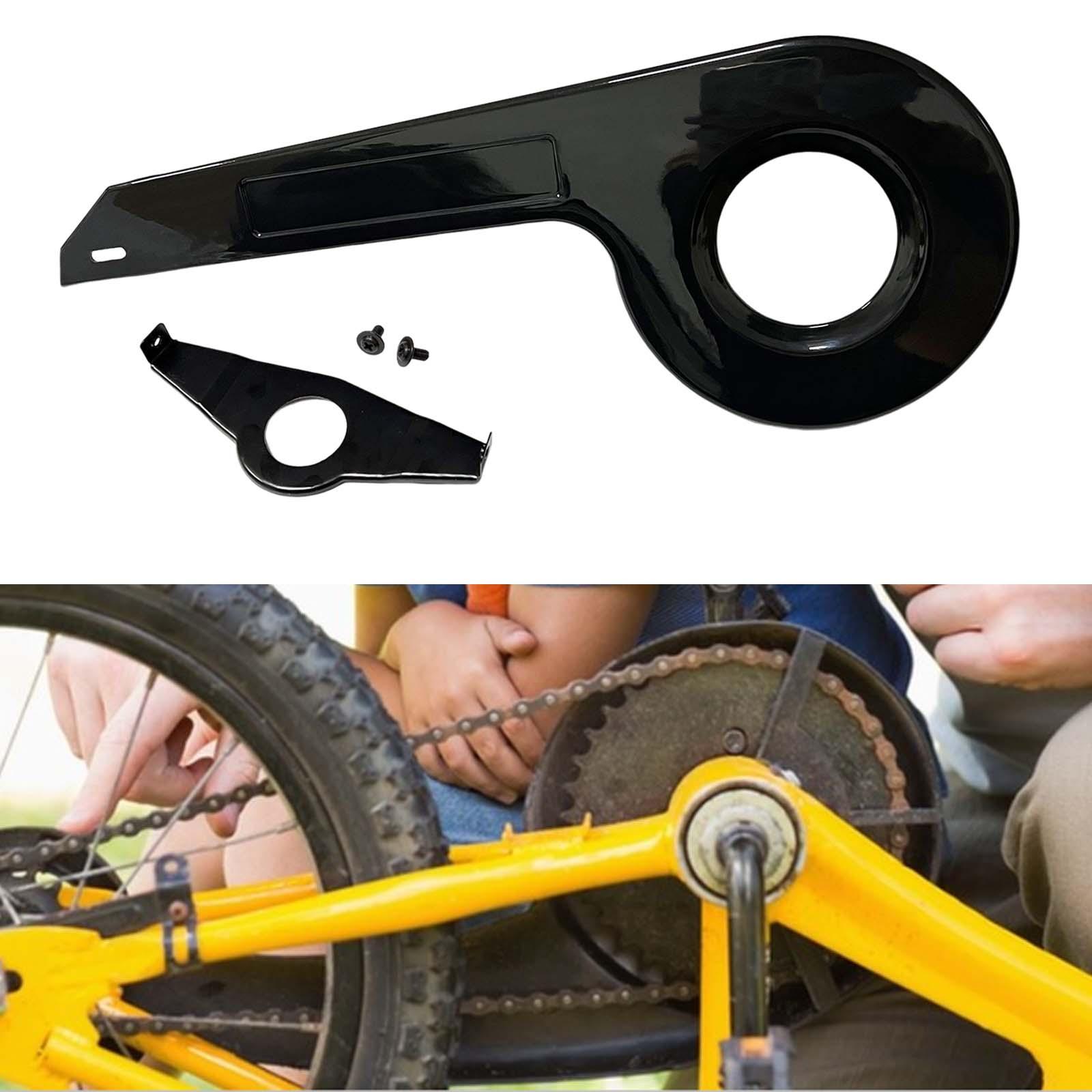 Chainring Protector Wheel Crankset Protection Bicycle Bike Chain Guard Cover Black 