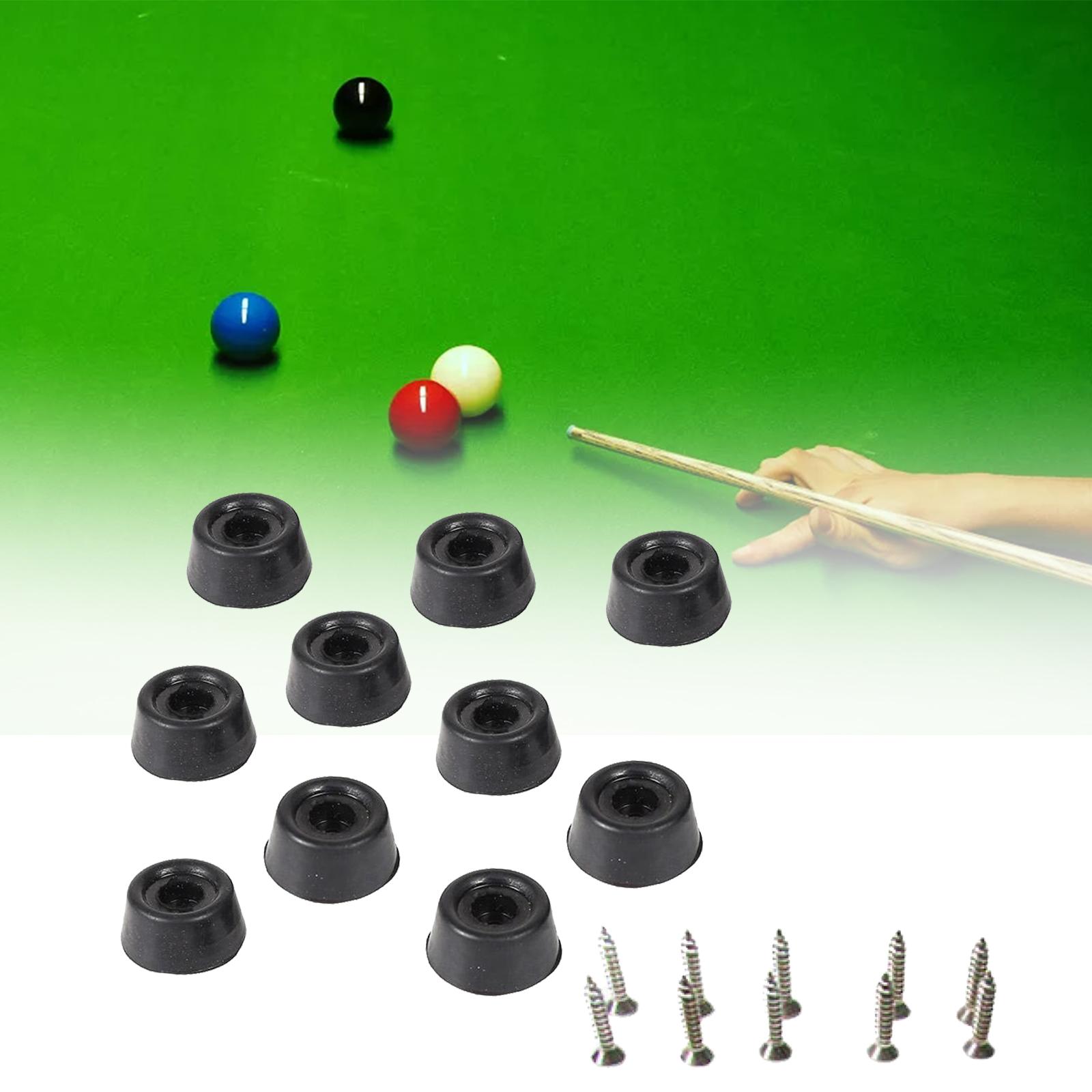 10 Pieces Billiard Cue Bottom Plug Rubber Billiard Cue Bottom Protection Pad