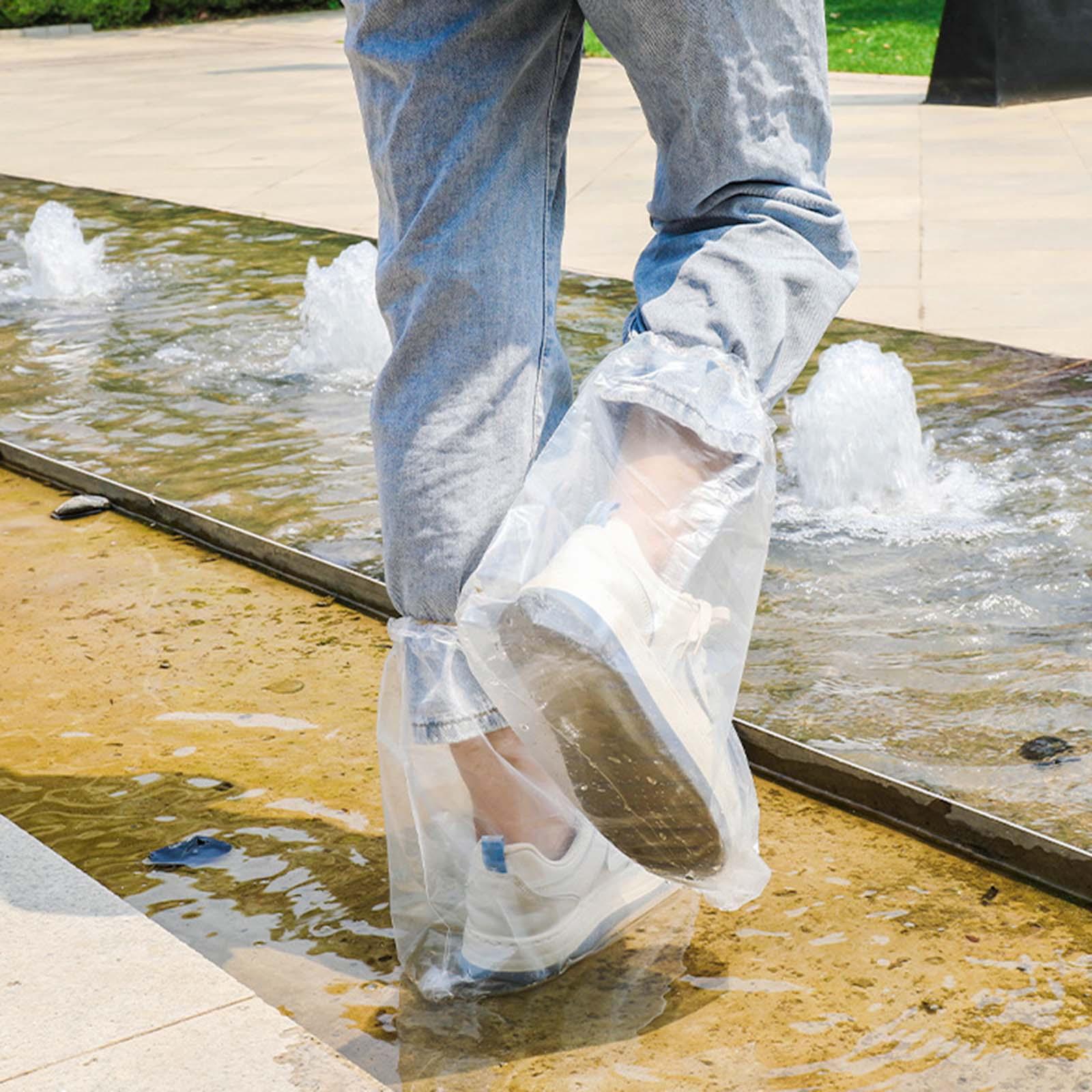 1PC Disposable Shoe Cover Waterproof Rainy Day Use Clear Rain Boots Cover