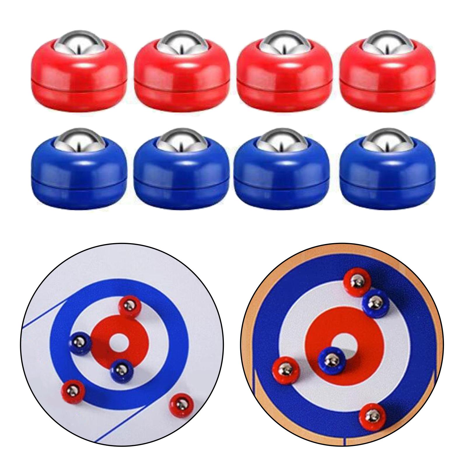 8x Shuffleboard Pucks Tabletop Sliding Pucks Indoor Shuffleboard Games Pucks