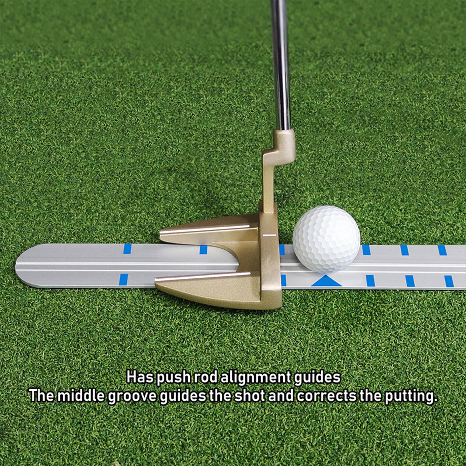 Golf Training Aid Putter Ruler Practice Exercise Golf Putting Alignment Rail