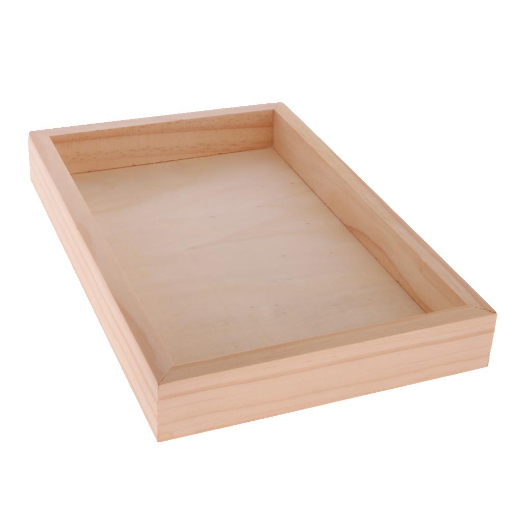 Unpainted Plain Wooden Tiny Tools Jewllery Storage Box Organizer Gift
