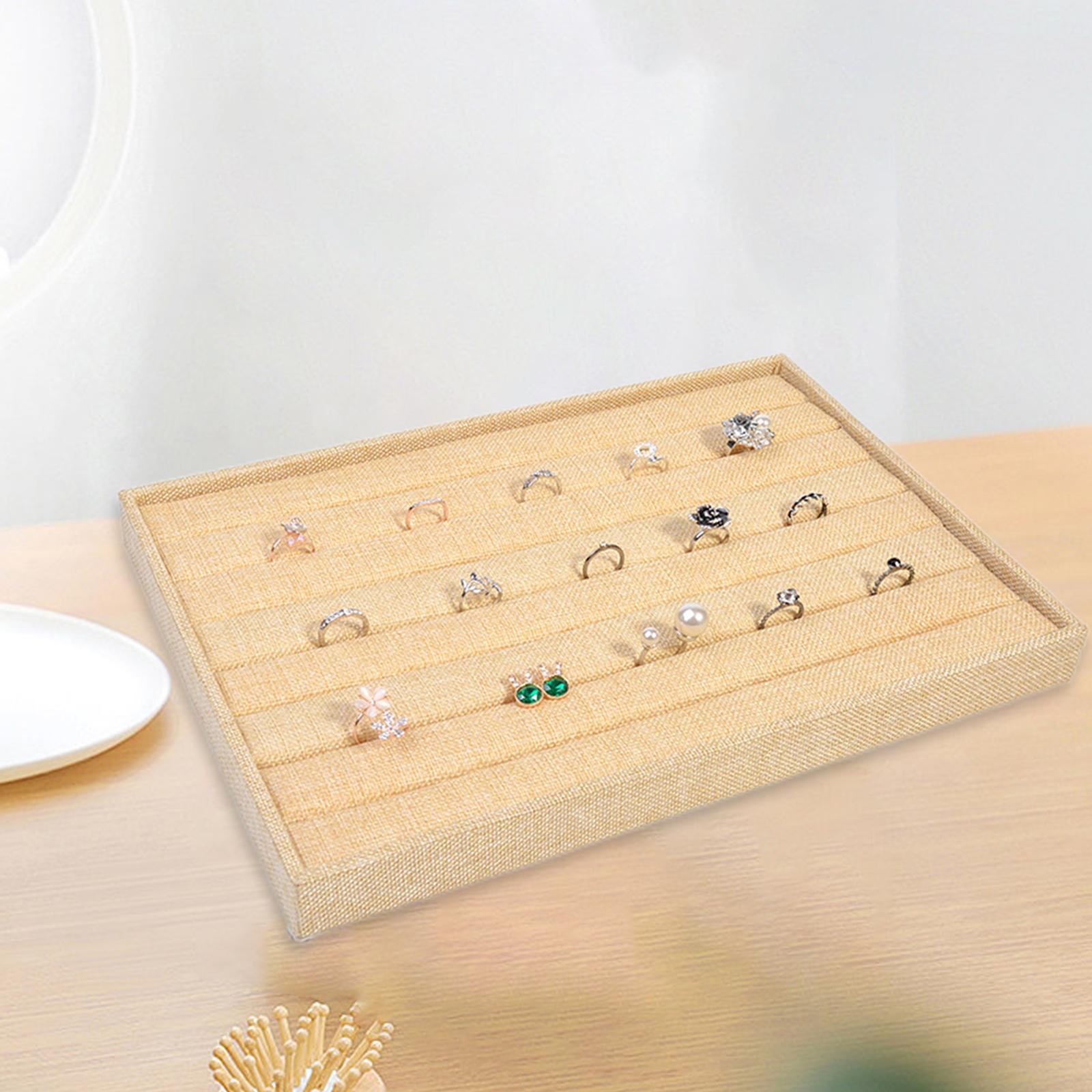 Stackable Jewelry Trays for Drawer Stores Showcase Gift Rings Plate