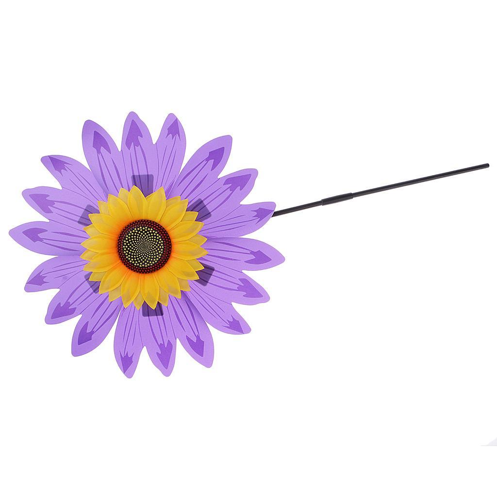 36cm DIY Sonnenblume Windmühle Blume Windrad Windspiel