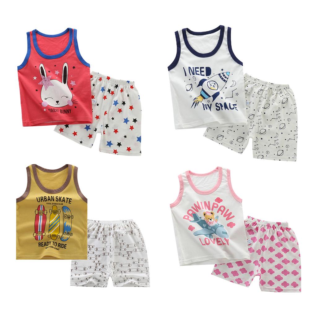  Fashion Kids Baby Girls Top + Pants Outfits Clothes Style1 80-90cm