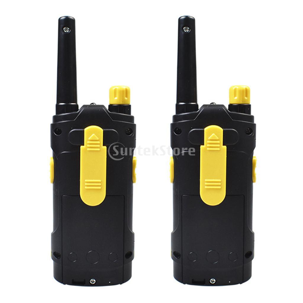 2Pcs Walkie Talkie Indoor Outdoor Kids Children Toy Yellow