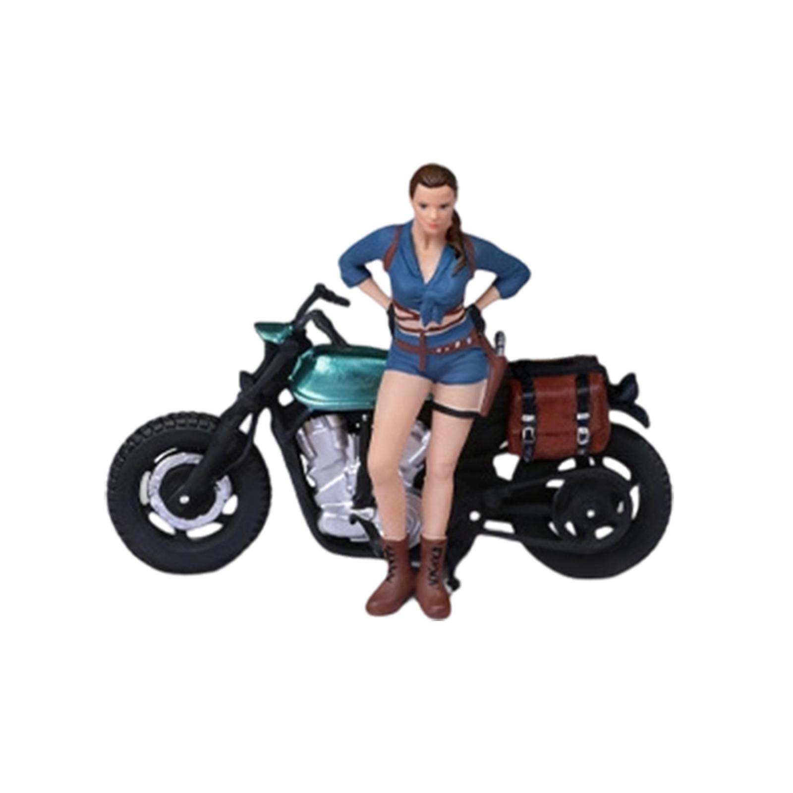 Female Figure and Motorcycle