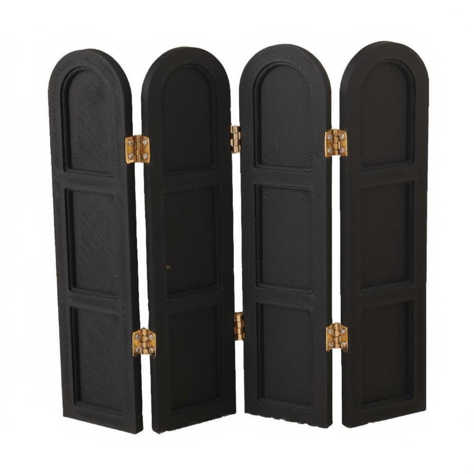 Dollhouse Folding Screen Black