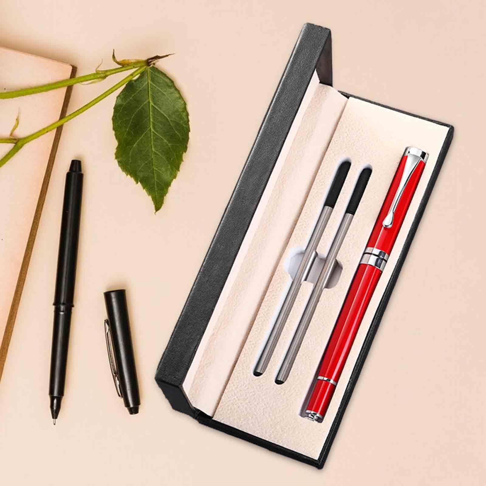 Metal Ballpoint Pen Set Father's Day Gift for Birthday Gift Father's Day Dad Red