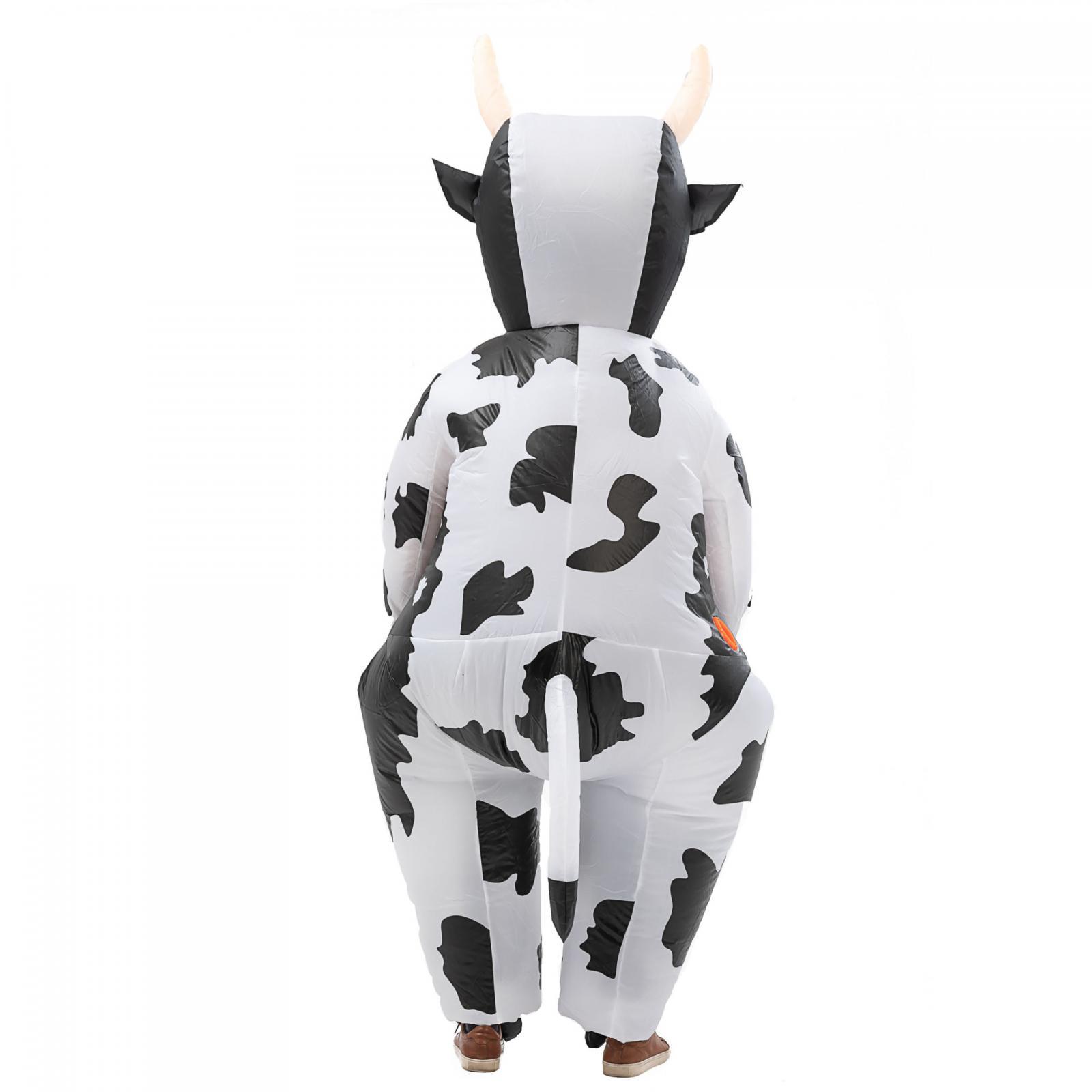 2xInflatable Cow Costume Cosplay Party Suit Cute Photo Props Halloween Costume
