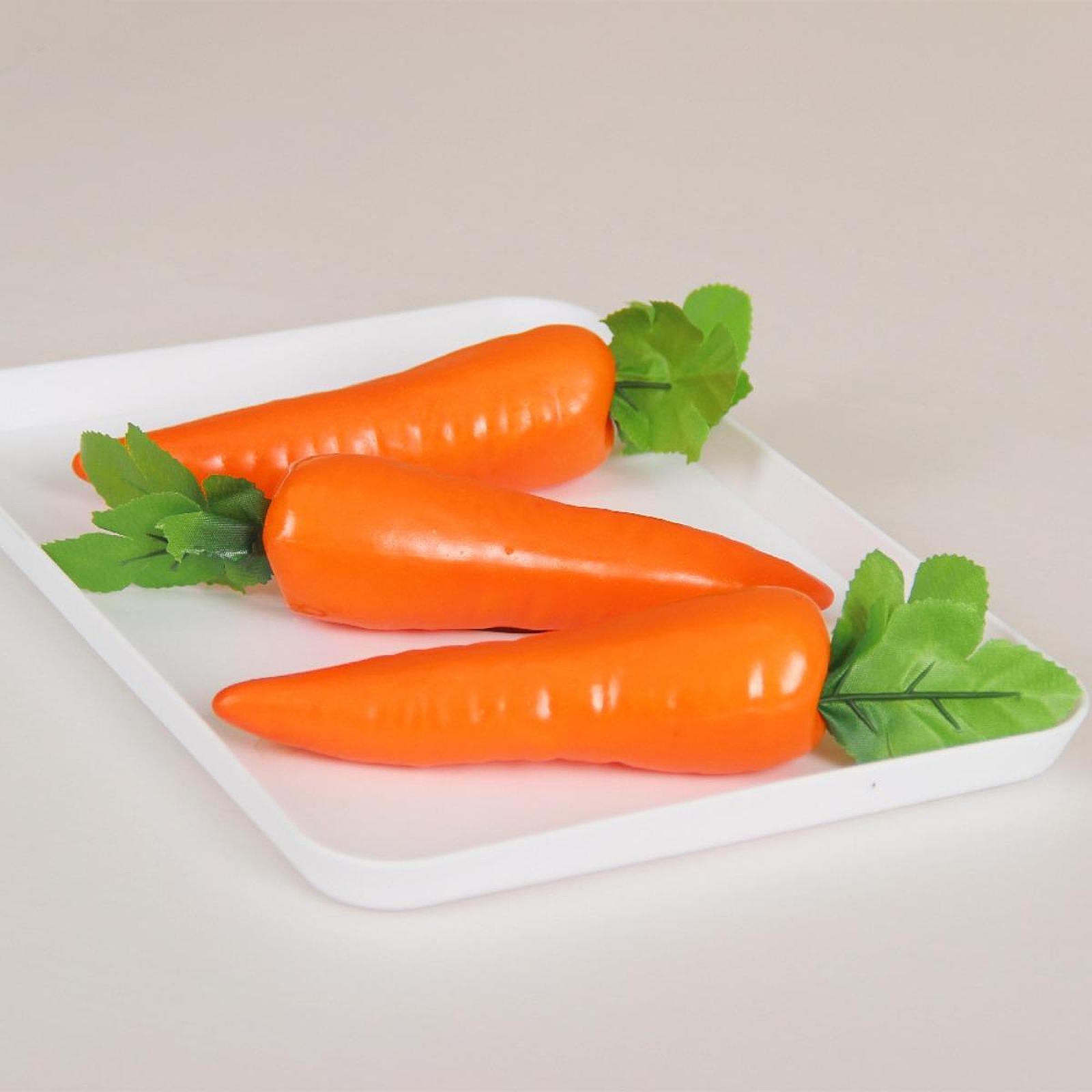 12Pcs Artificial Carrots Lifelike for Kitchen Thanksgiving Table Centrepiece