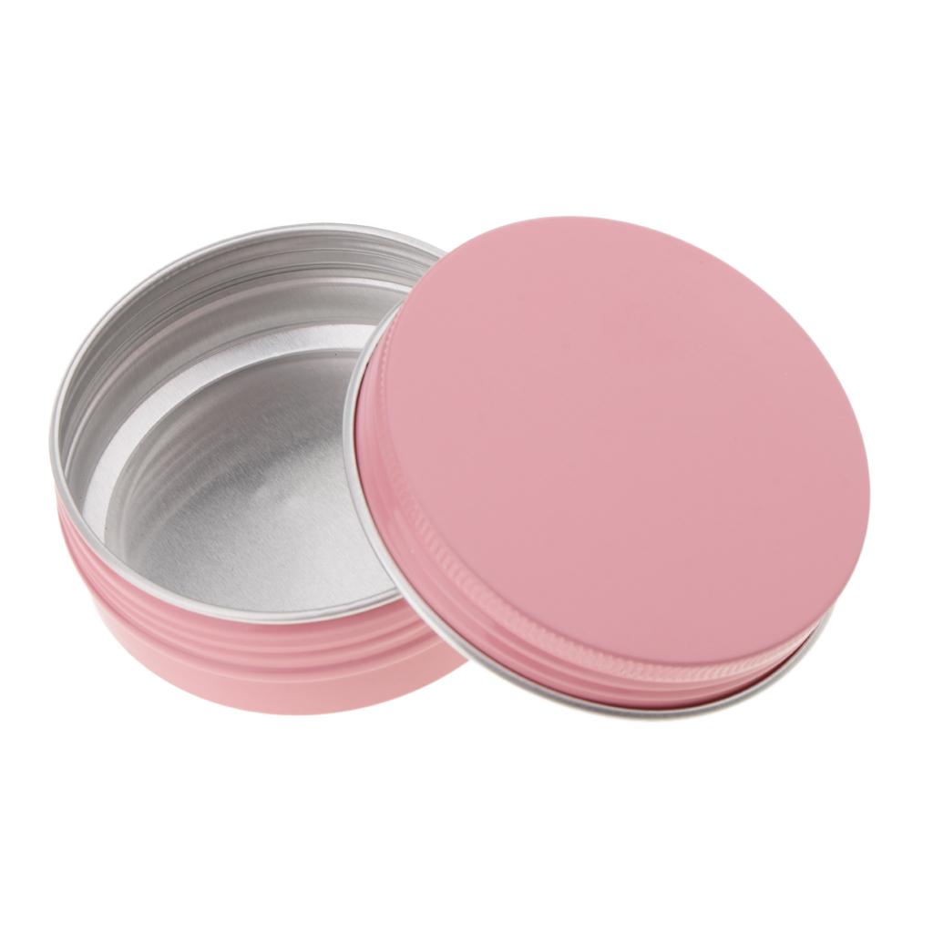 3080ml Empty Cosmetic Pot Lip Balm Container Jar Bottles Aluminum Tin