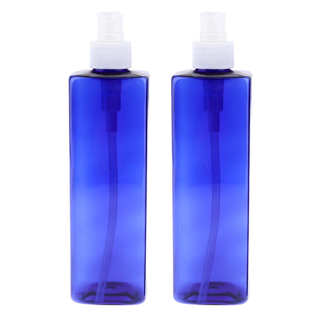2x 500ml Empty Shampoo Conditioner Pump Bottle Dispenser Container White Pump