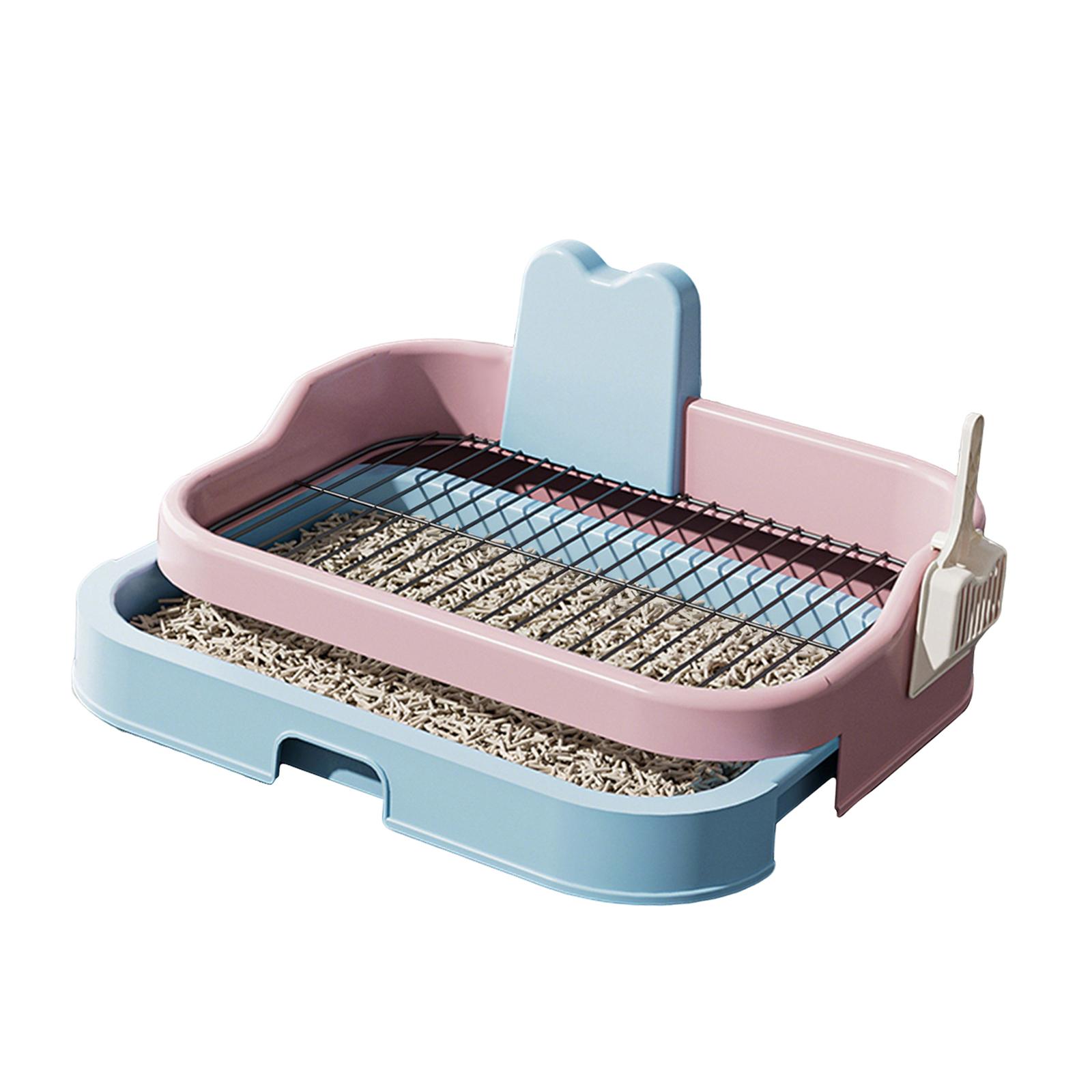 Dog Toilet Tray Blue Pink