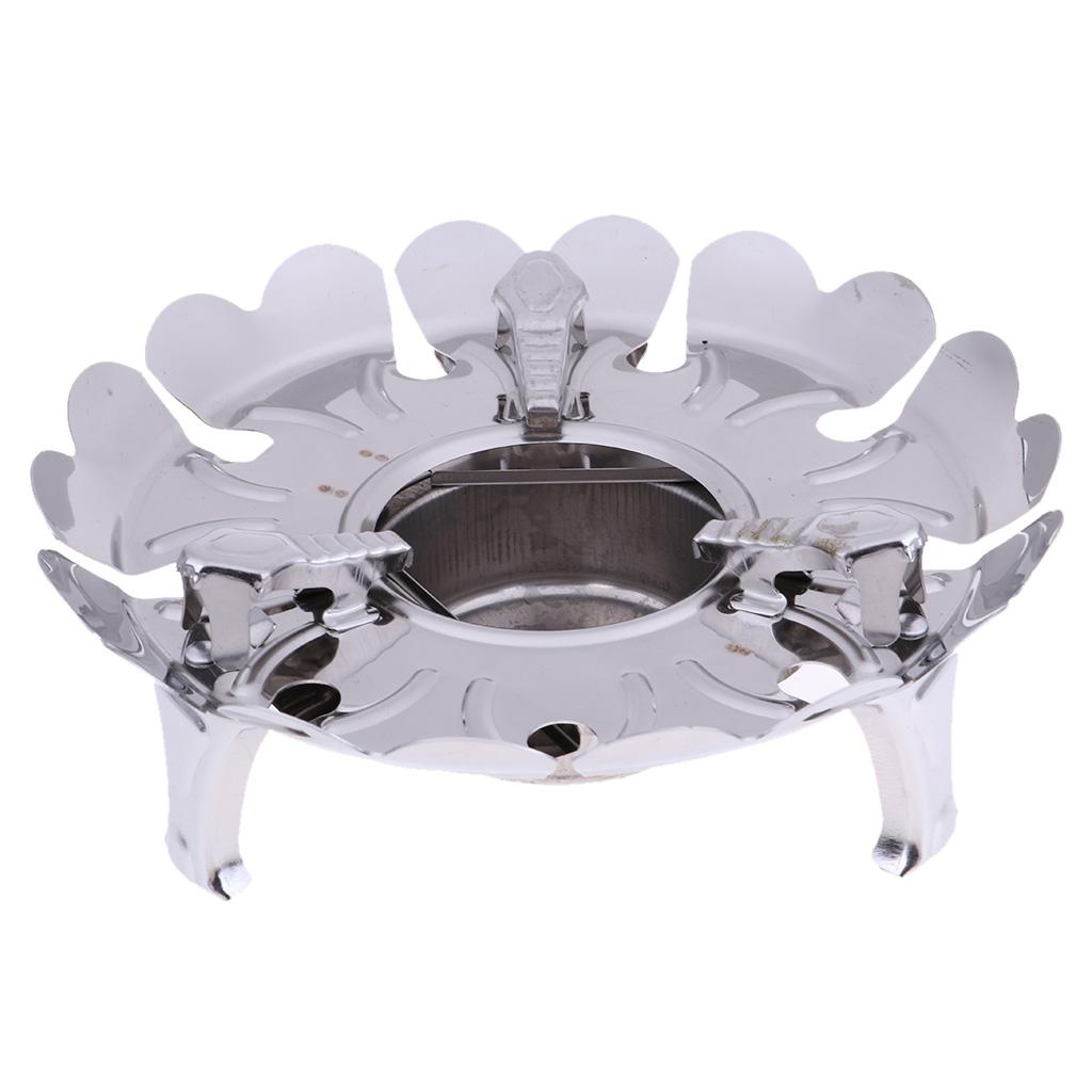 Lotus Shape Lightweight Portable Outdoor Camping Burner Alcohol Stove