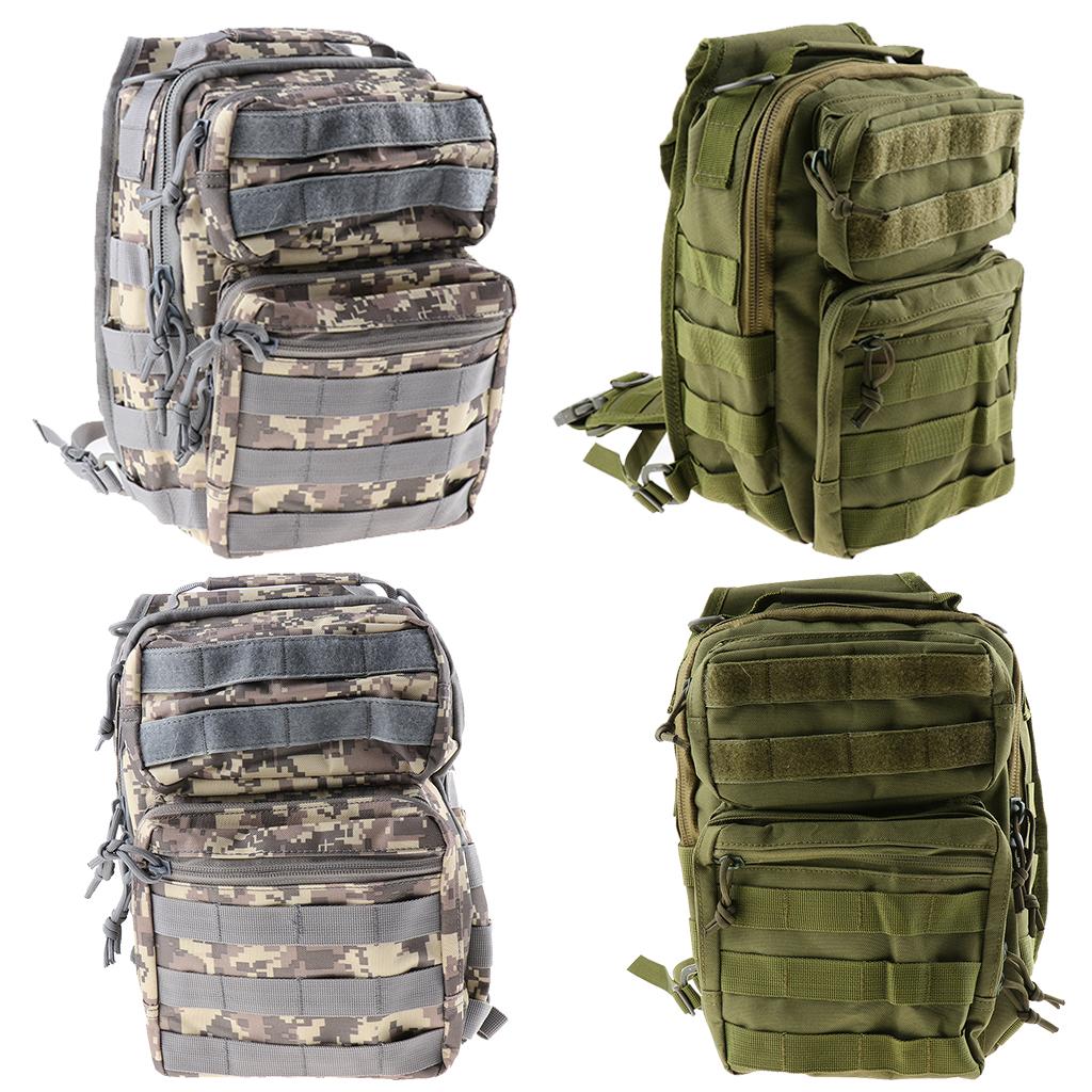 Unisex Outdoor Shoulder Bag Large Waterproof Chest Pack Sling Bag Grey