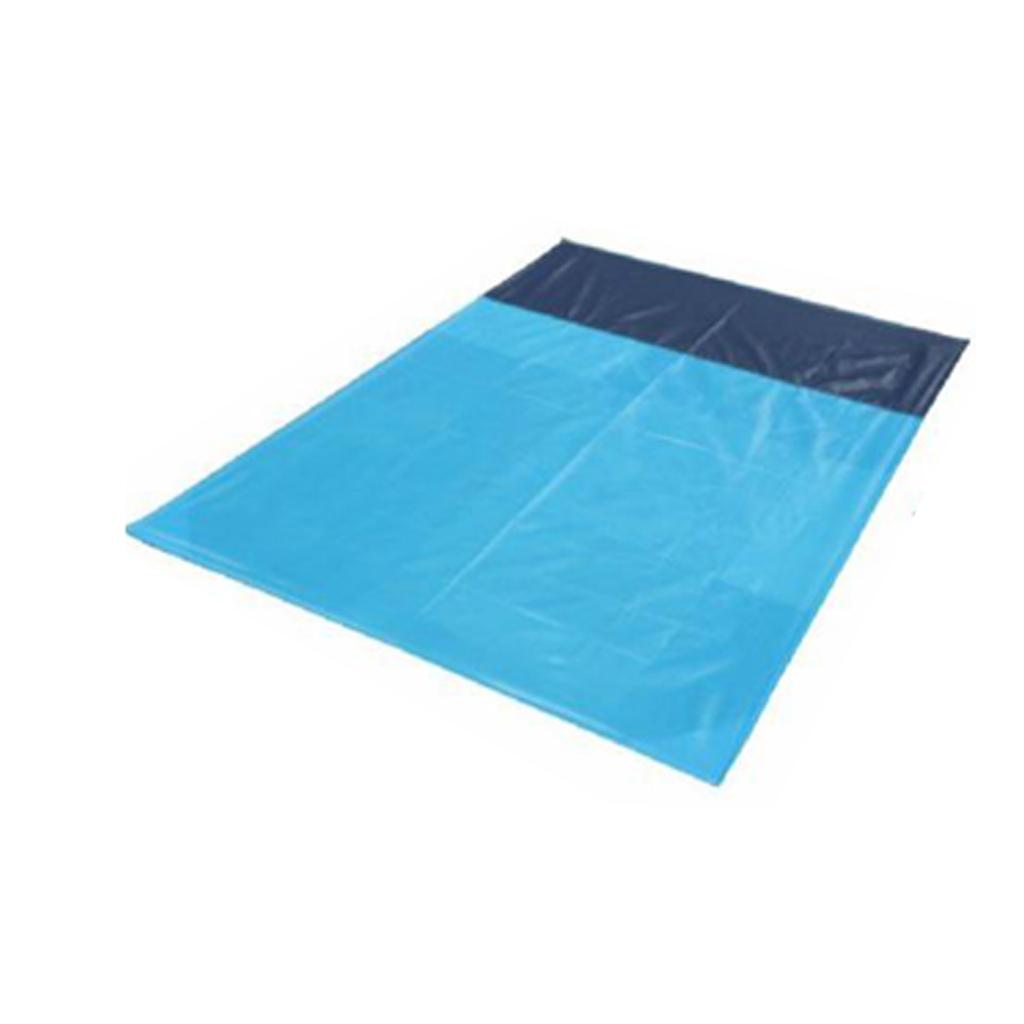 Picnic Camping Mat Waterproof Beach Folding Mattress 1.4x2m Sky Blue