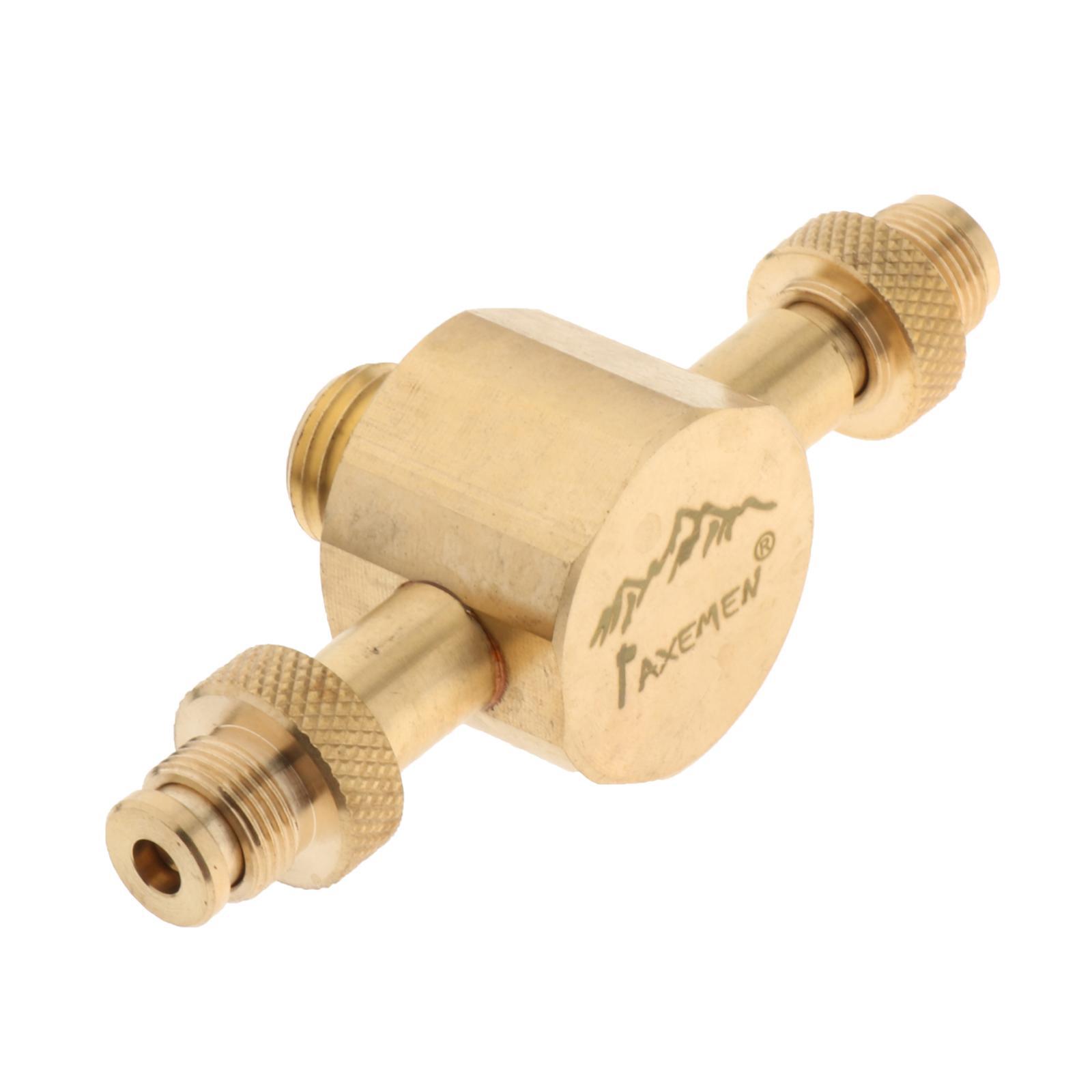 Propane Refill Adapter Lp Gas Cylinder Tank Coupler Gas Tank 2Head 85mm