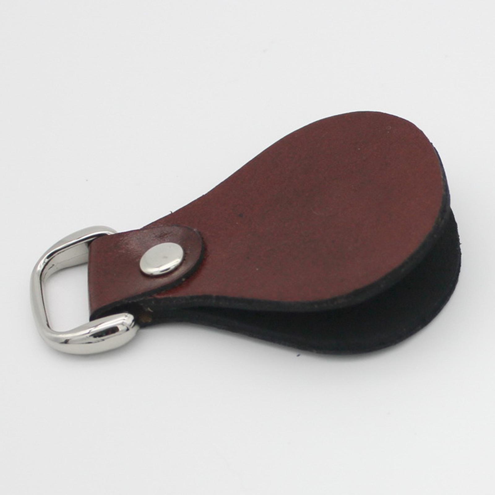 Fly Fishing Line Leader Cleaner Patch Straightener Leather-Lightweight