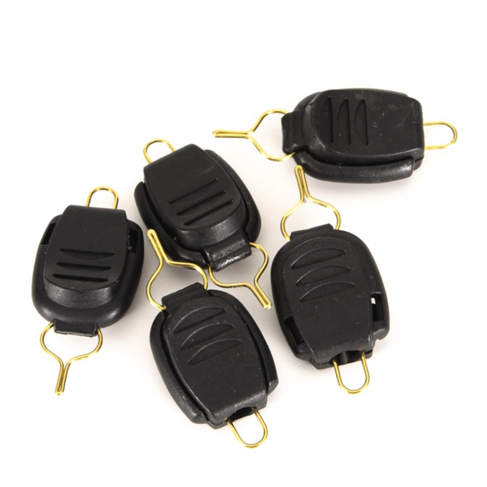 3x5x Compact Fishing Sub Line Clips Pin Anti-Tangle Hook Threader Black