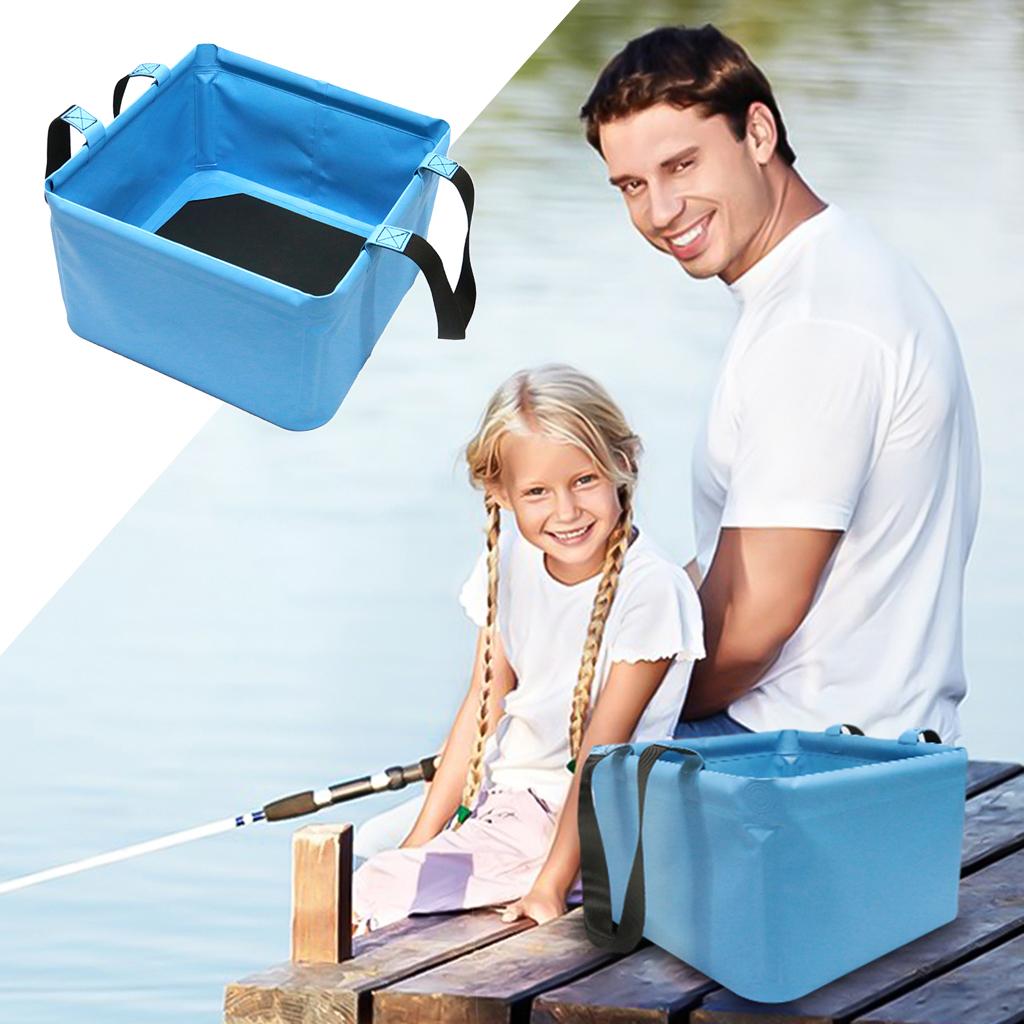 Folding Collapsible Water Container Camping Hiking Car Washing Bucket