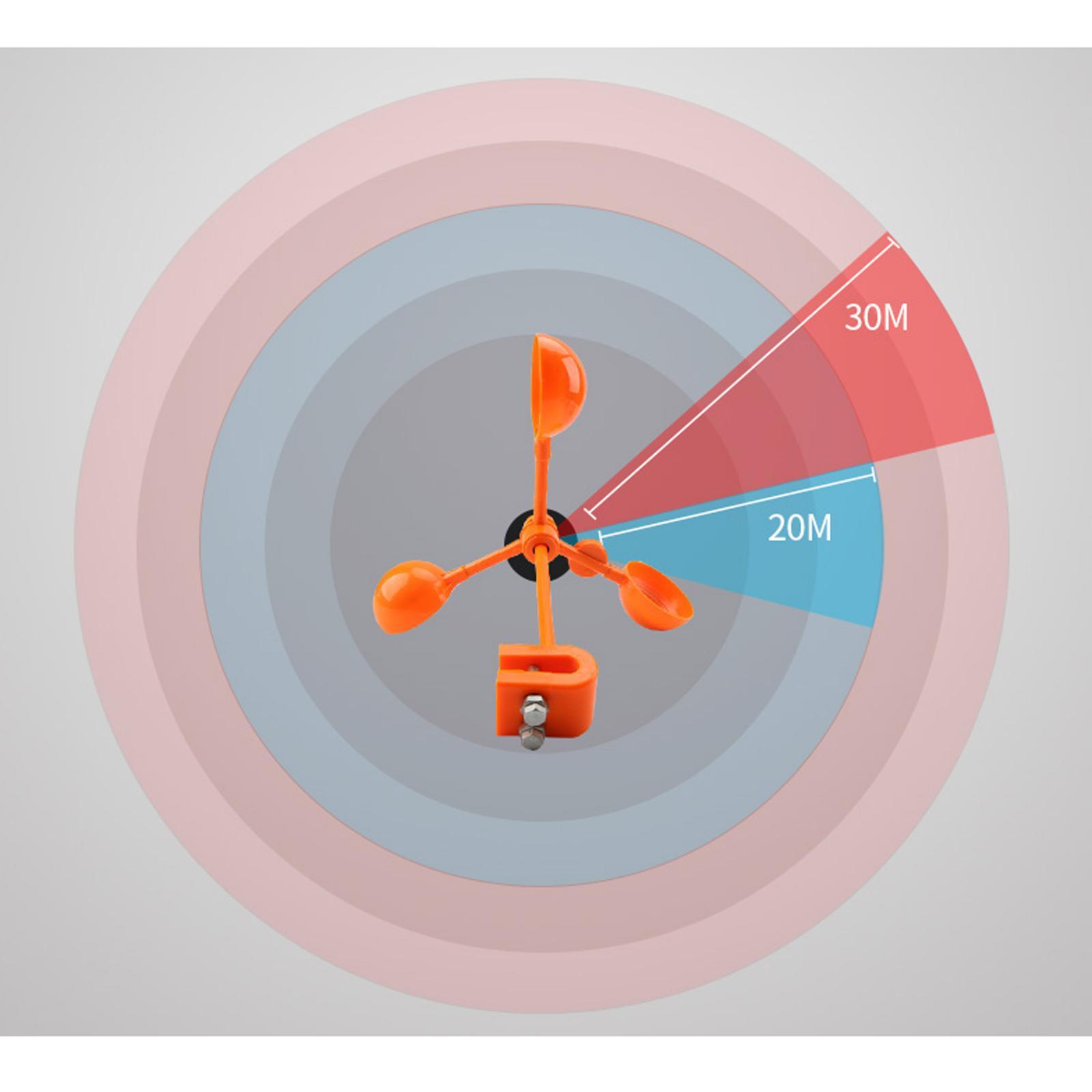 Reflective Bird Scarer Repeller Lawn Deterrent Wind Spinner Crow Crop L