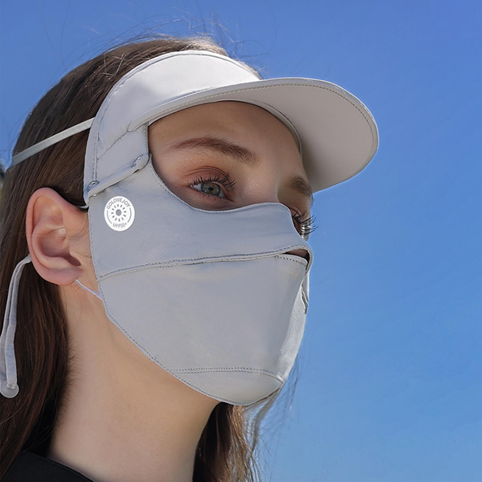 Women Wide Brim Face Sunscreen Protection for Climbing Outdoor gray