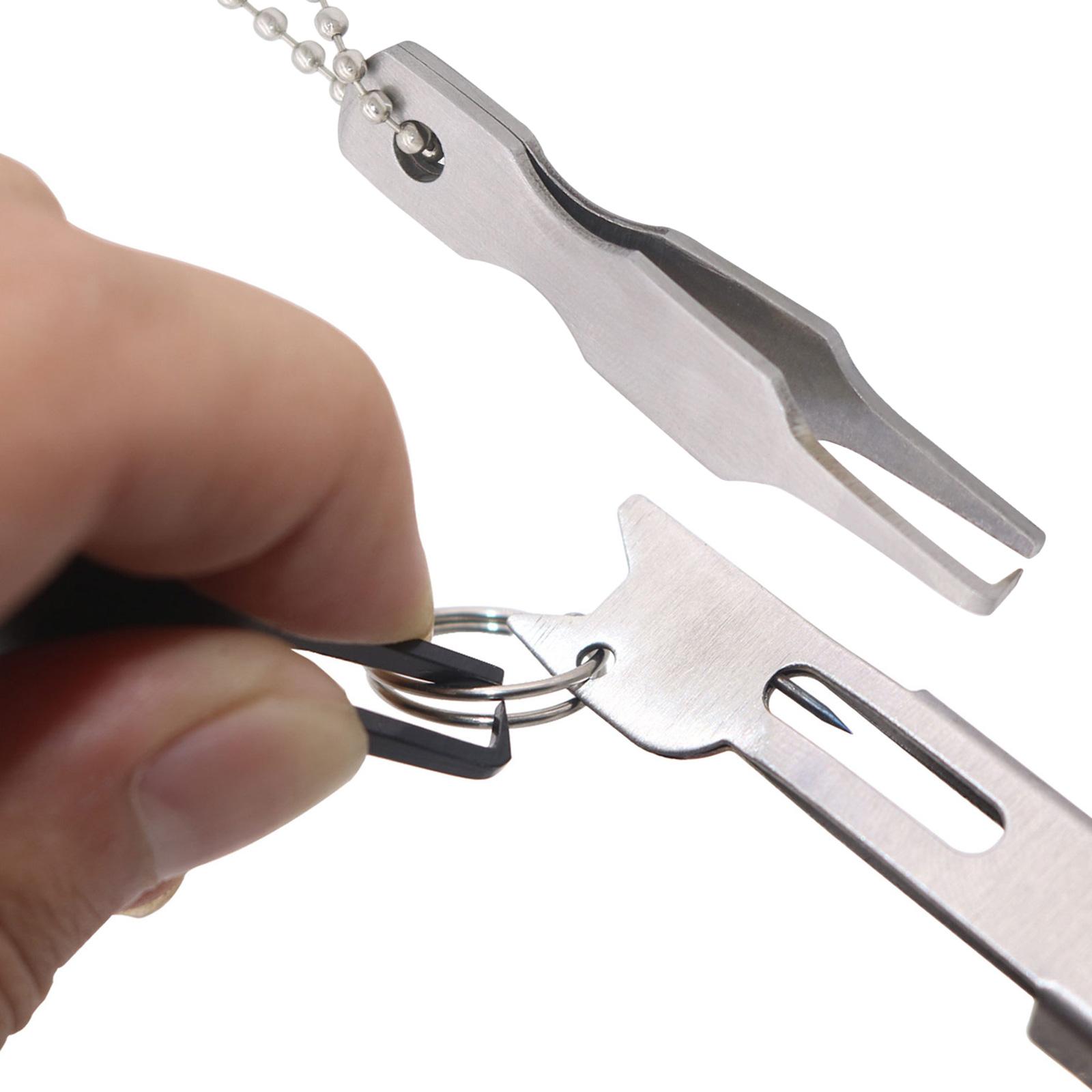 3xLure Opener Multipurpose with Chain Fishing Line Cutter Clippers