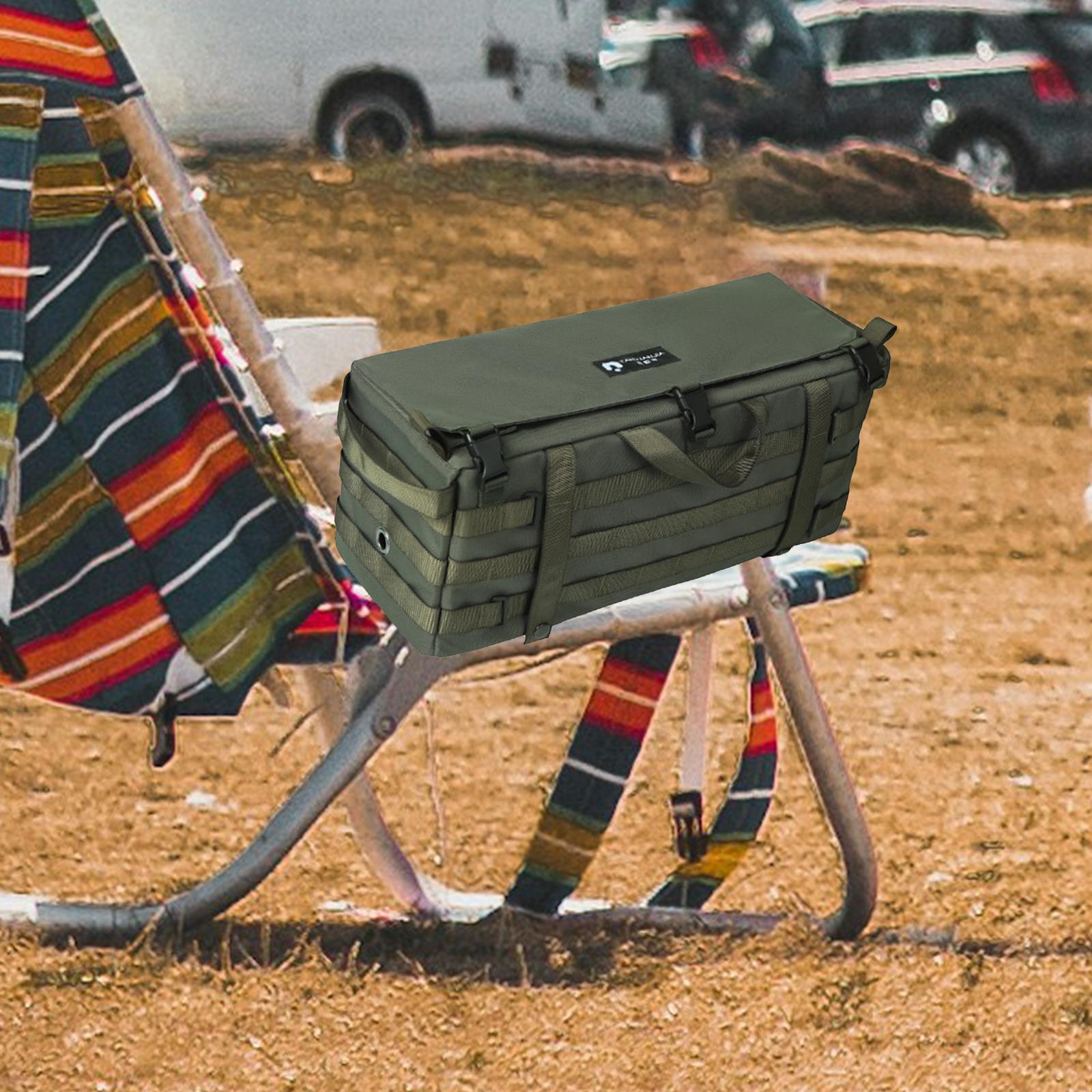 Armrest Side Organizer Travel Container Picnic Hiking Outdoor Side Organizer Green