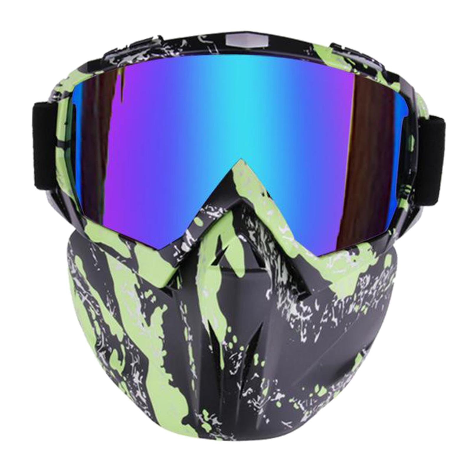 Anti Splash Cycling Face Shield Detachable Safety Glasses Goggles Style 07