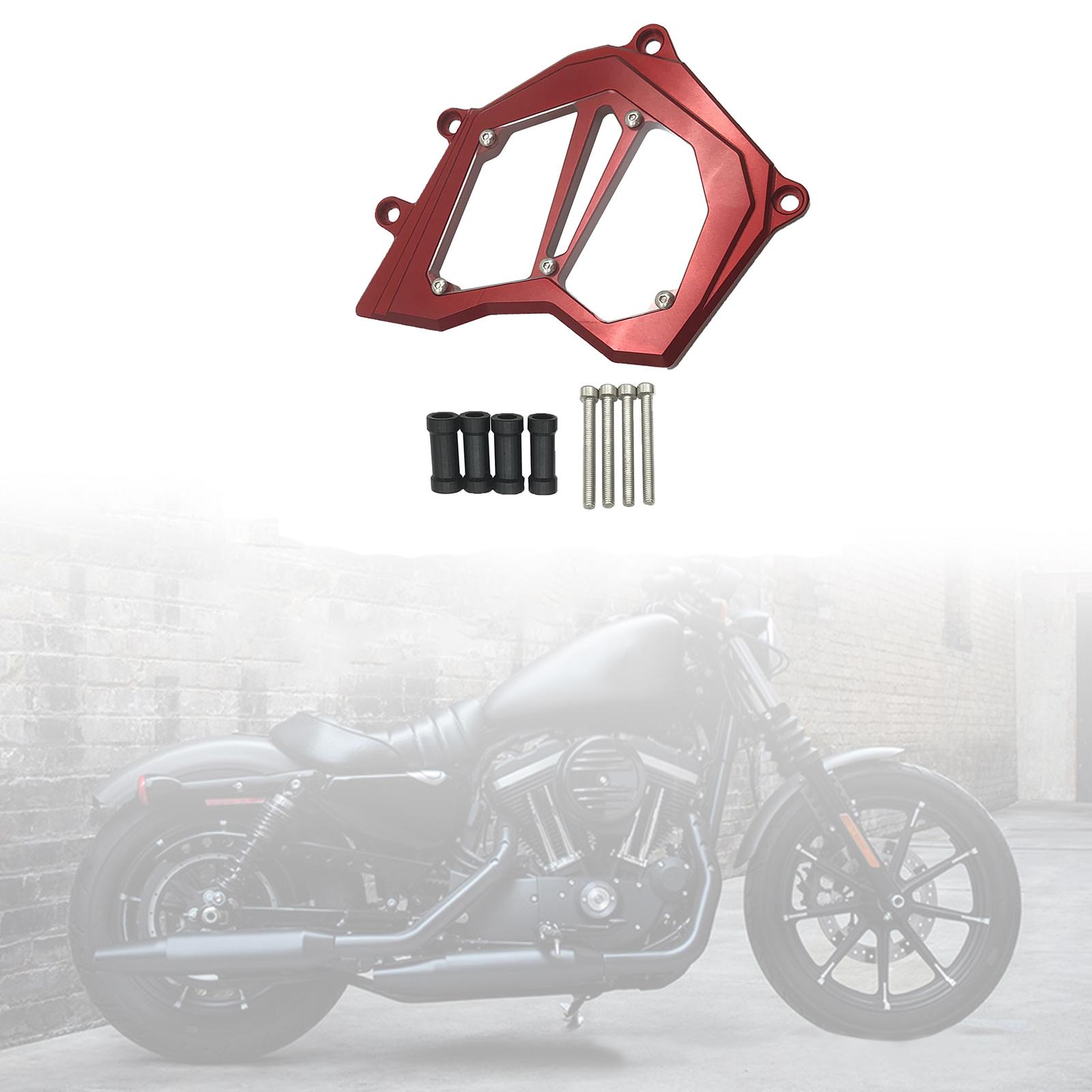 Front Sprocket Cover Chain Guard Kit for KAWASAKI ZX10R Durable  red