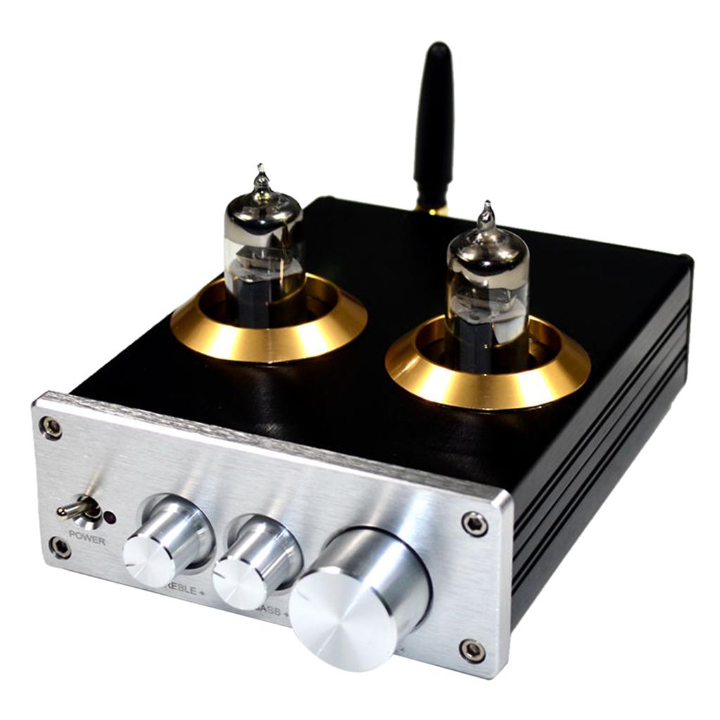 Upgrade Bluetooth 5.0 6J5 Tube Preamplifier With Treble Bass Tone Ajustment