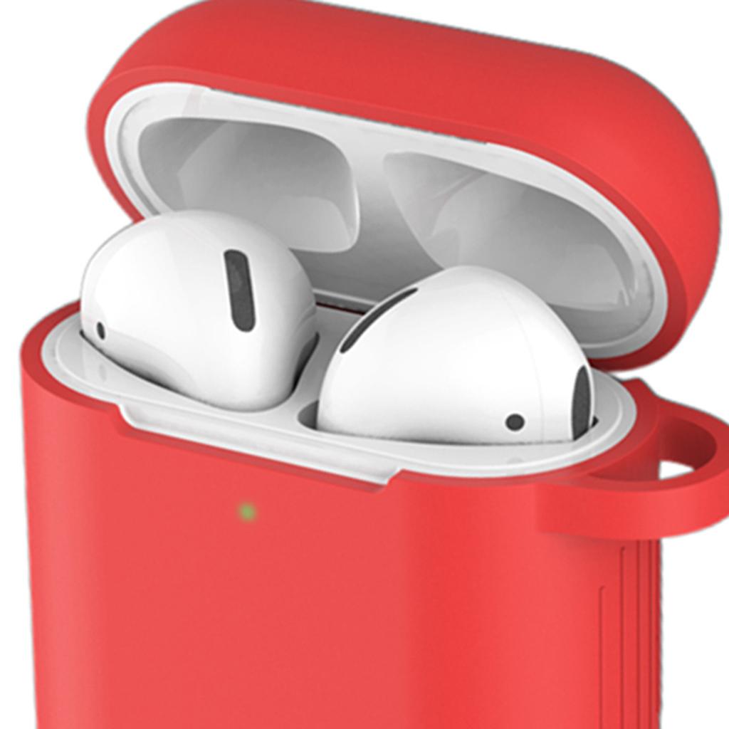 Anti-shock Earphone Case Cover Protection Waterproof For Airpods Red