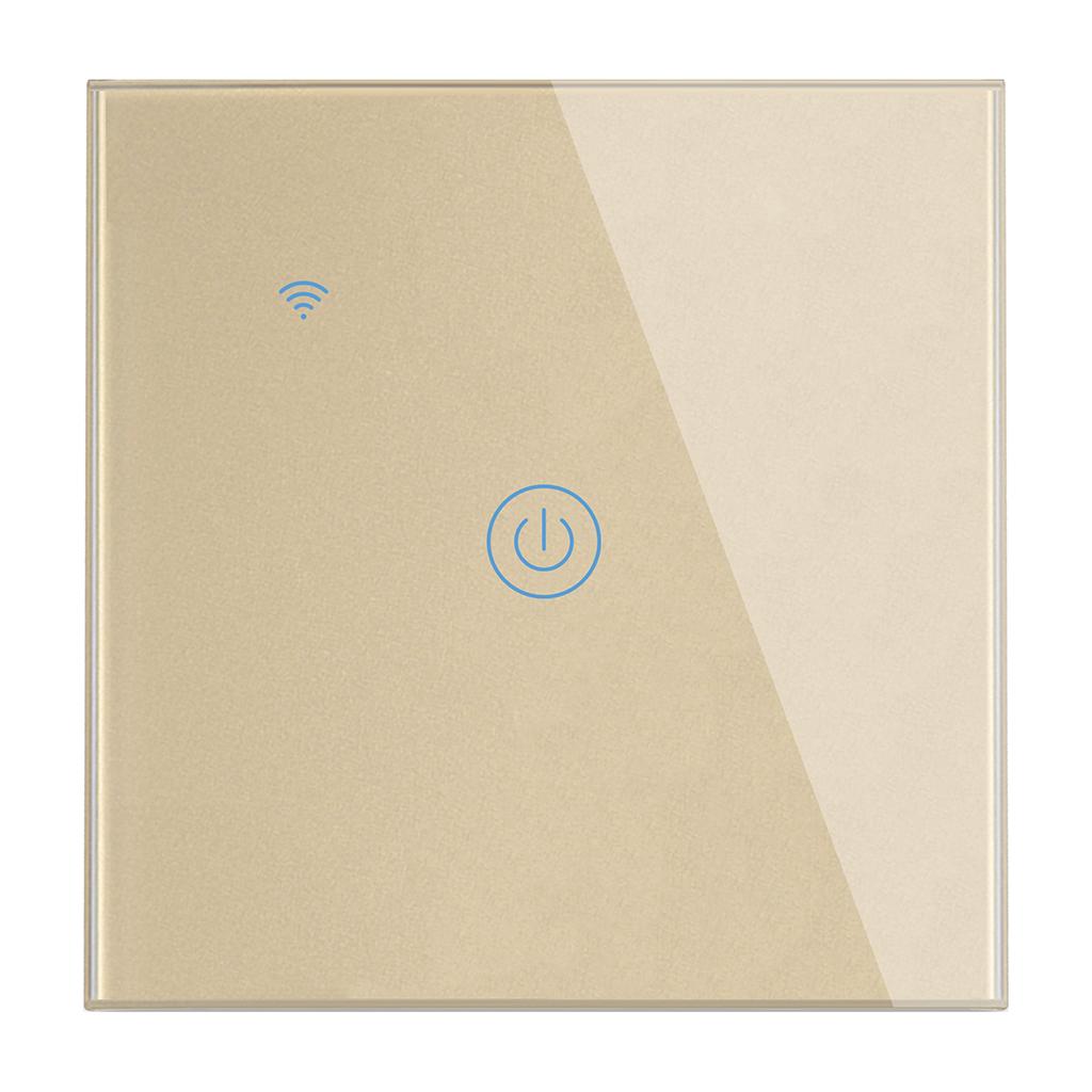 WiFi Smart Switch Touch Control EU Plug Golden L1