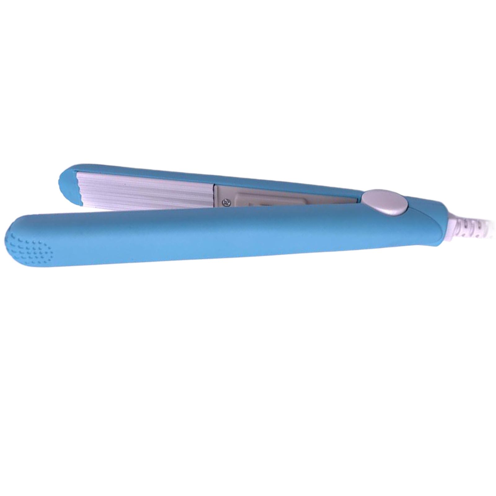 Mini Hair Straightener Flat Iron Curler Travel Home DIY Hair Style Blue
