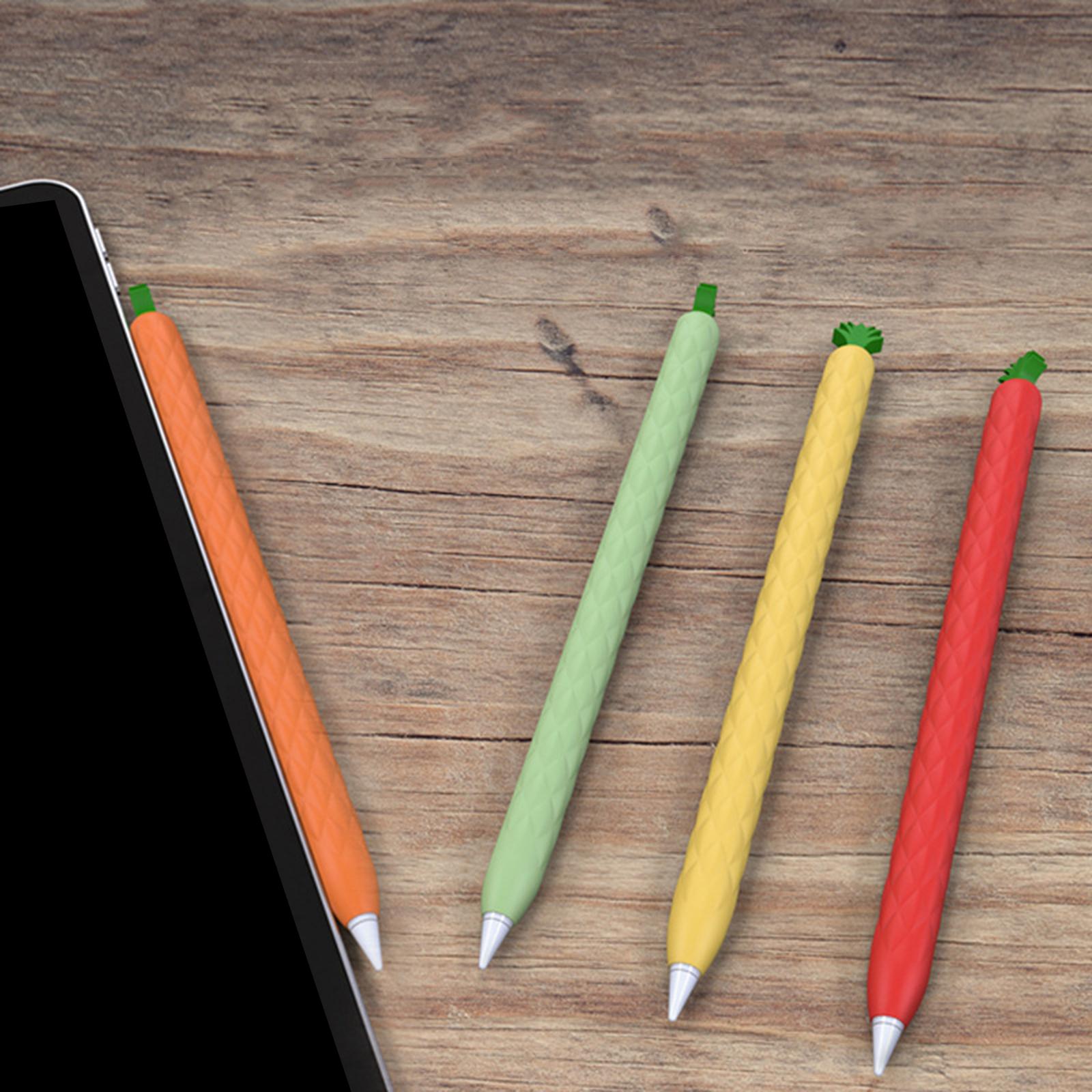 Anti-slip Silicone Sleeve Holder Protective Cover for Apple Pencil Red