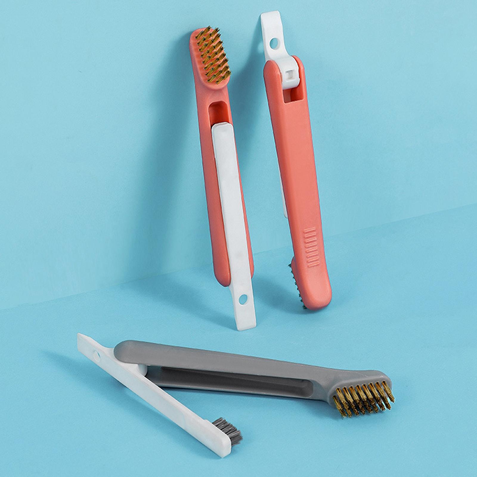 Cleaning Brush Kitchen Cleaning Brush Portable for Hotel Bathroom  Gray