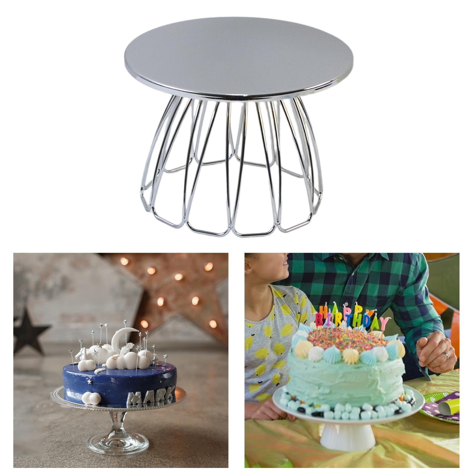 Cake Stand Cupcake Holder Presents Cake Pedestal Dessert Table Cupcake Stand Silver