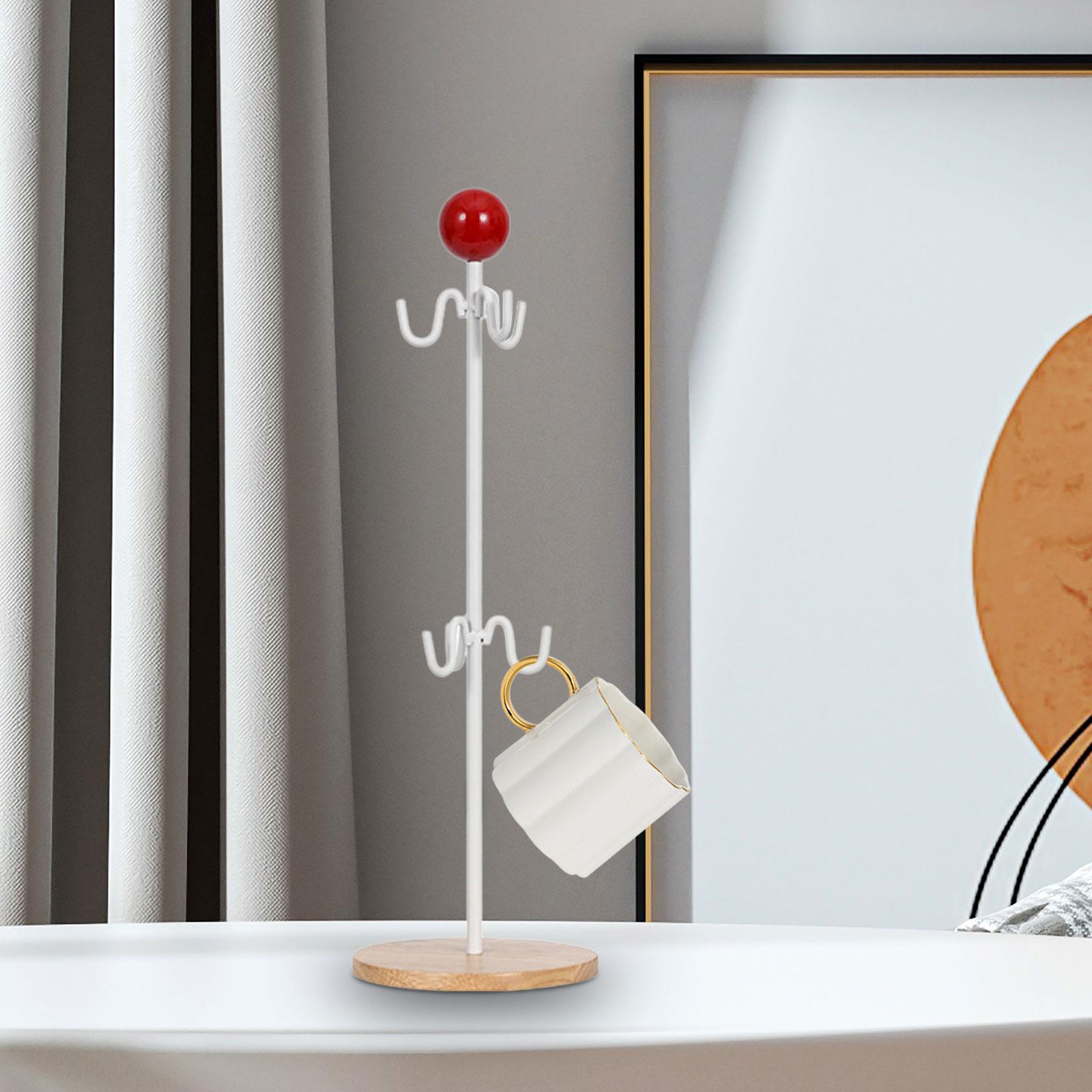 Coffee Cup Stand Holder Coffee Mug Water Cup Rack Office Countertop red