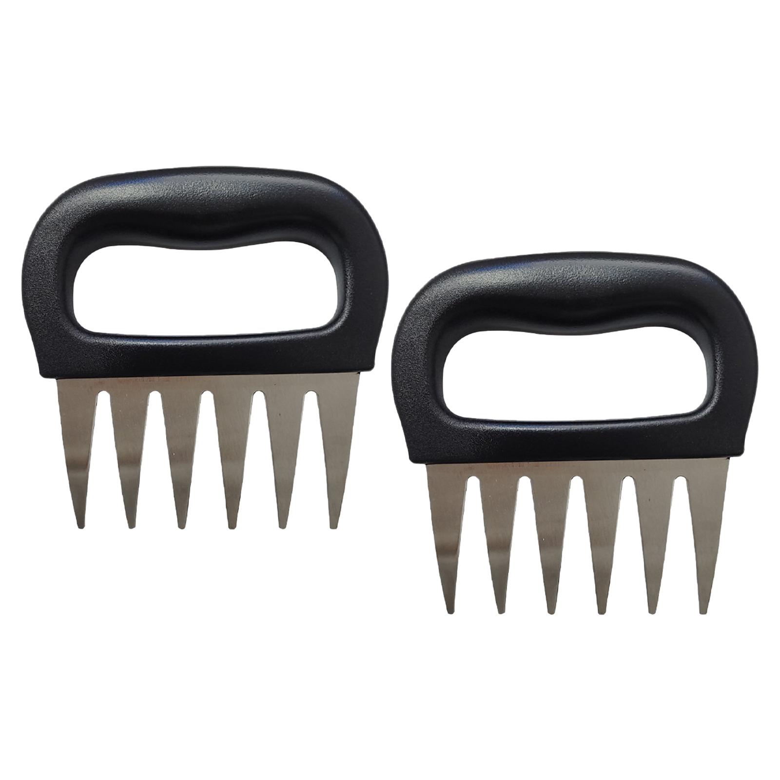 2Pcs 11.8cmx11cm Stainless Steel Shredder Forks for Handling Chicken