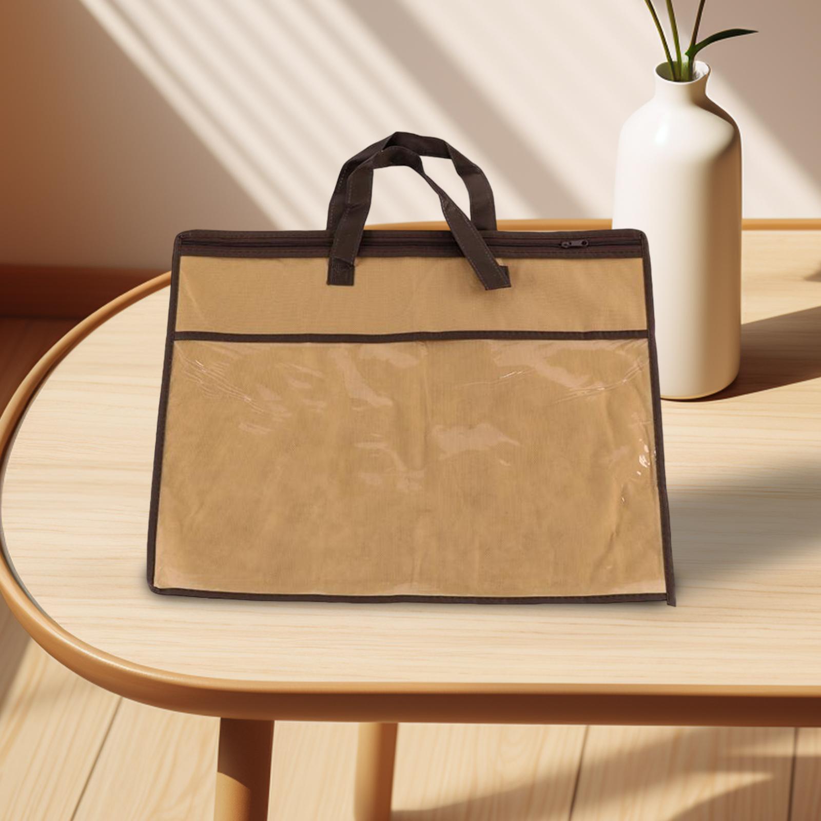 Pillow Storage Bag Zippered Packing Organizer for Blankets Sweaters Beddings