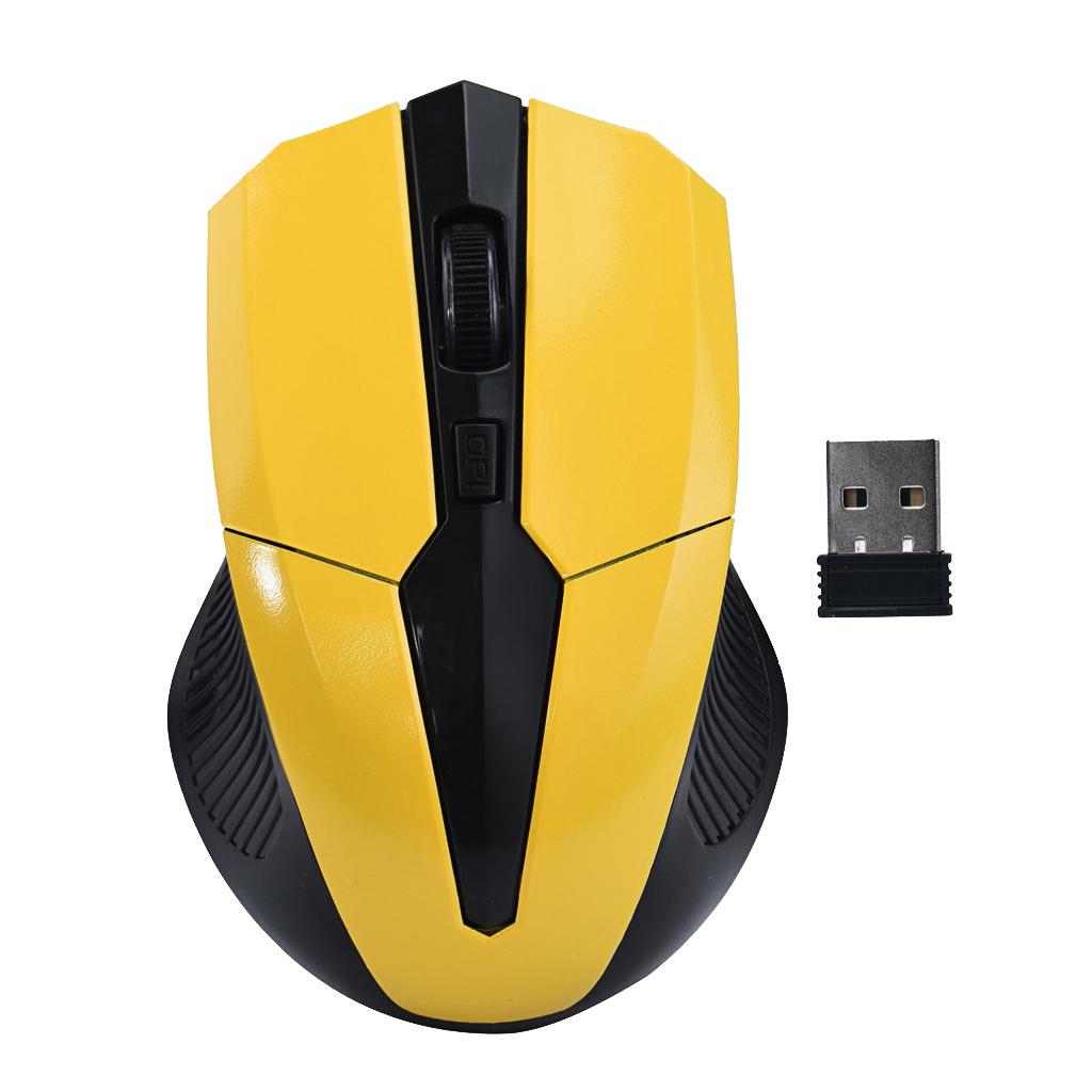 Ultra Slim 2.4GHz Wireless Mouse Cordless Optical Scroll PC Laptop With Receiver 