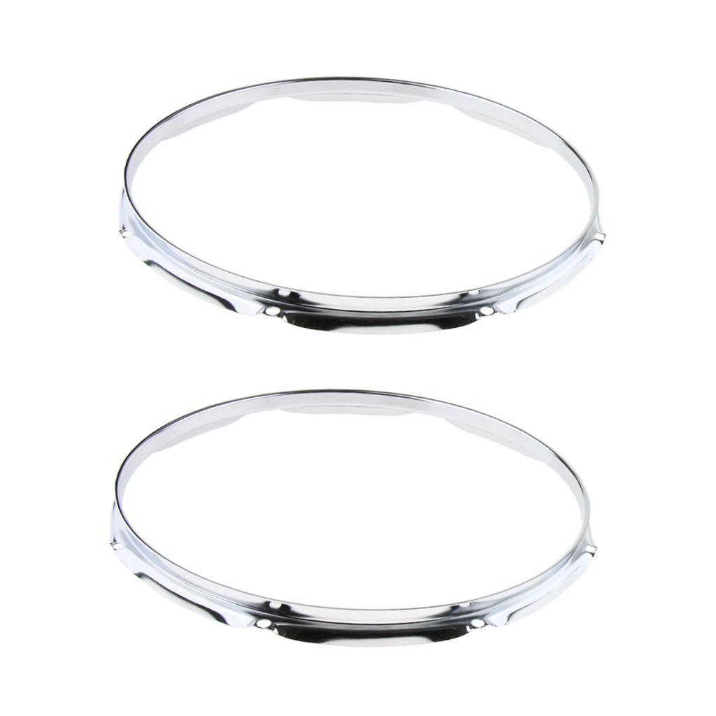 1 Pair Iron  Tom Drum Hoop Ring Rim 14inch 8 Holes