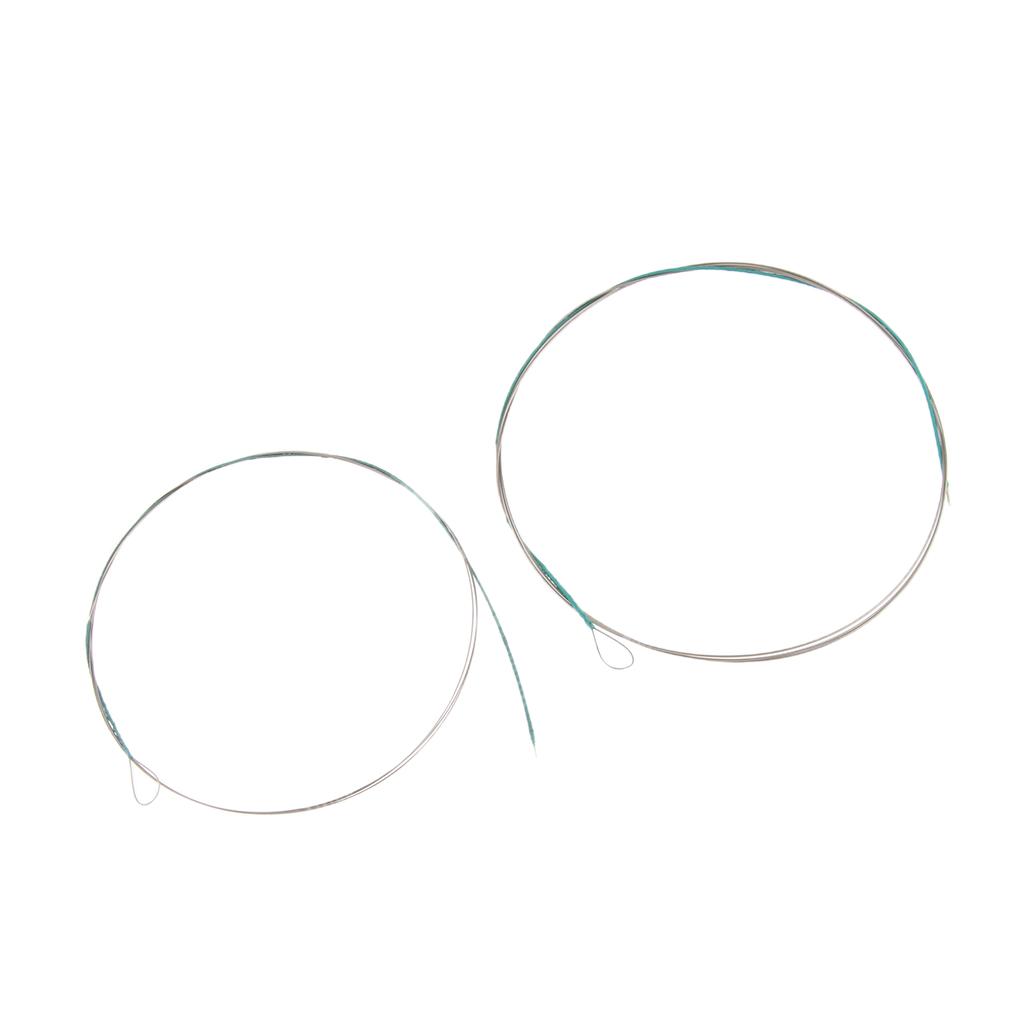 2 Pieces Erhu Replacement Steel Strings for Chinese Violin Fiddle Parts
