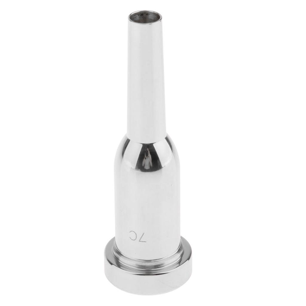Heavy 7C Mouthpiece for Bb Trumpet Replacement Parts Accessories Silver
