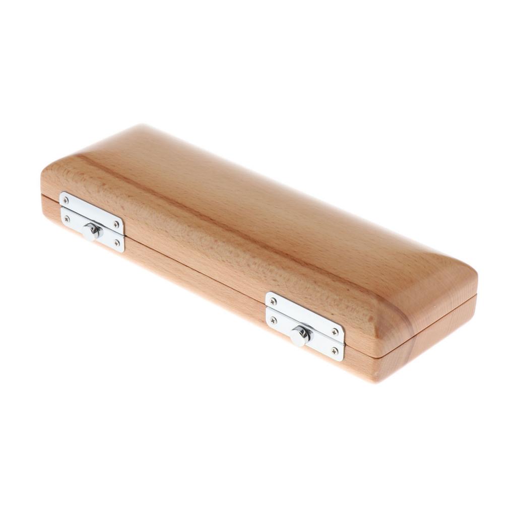 Wood Piccolo Key of C Storage Case Instrument Accessories 23x8x3CM