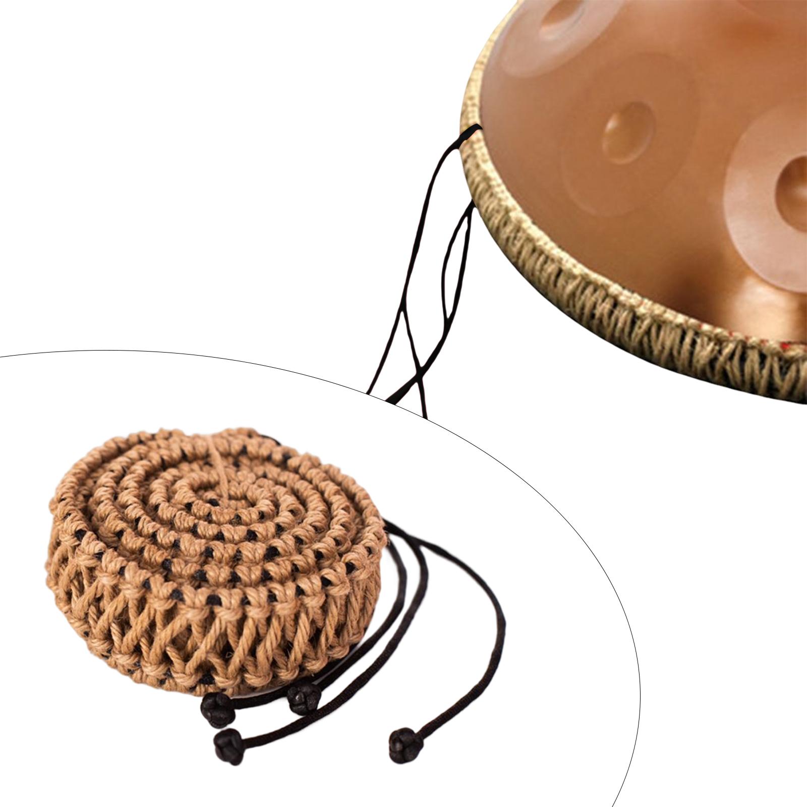 Steel Tongue Drum Wrapped Braided Rope for Hand Pan Percussion Instrument
